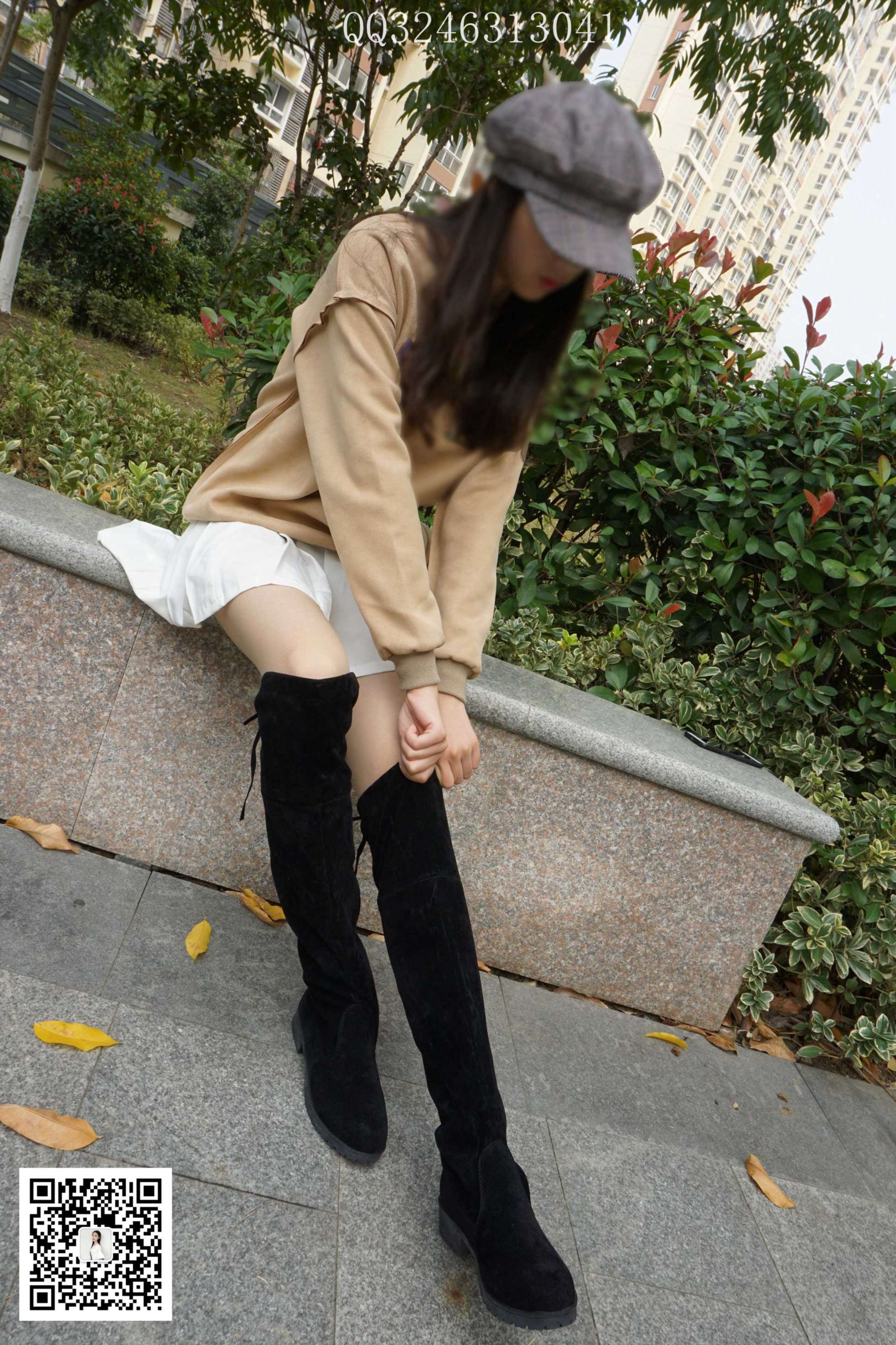 大生模拍 No.094 过膝靴灰丝 [77P1V569MB]