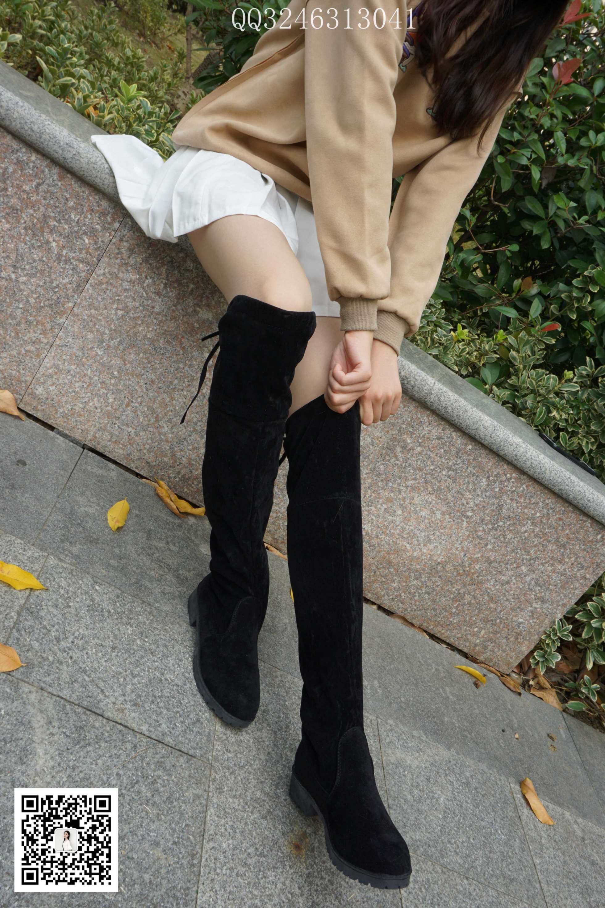 大生模拍 No.094 过膝靴灰丝 [77P1V569MB]