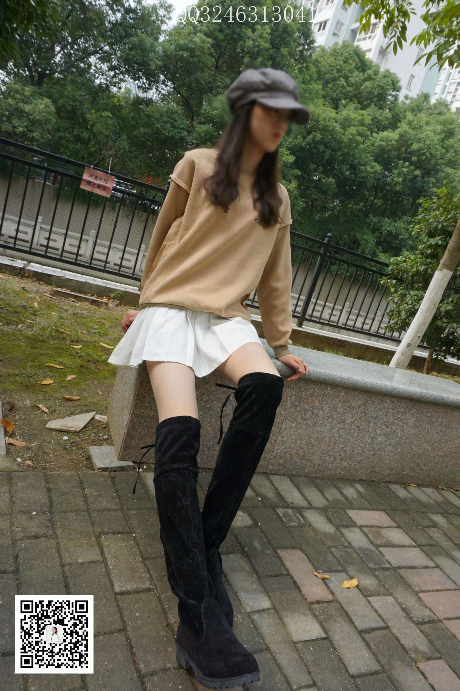 大生模拍 No.094 过膝靴灰丝 [77P1V569MB]