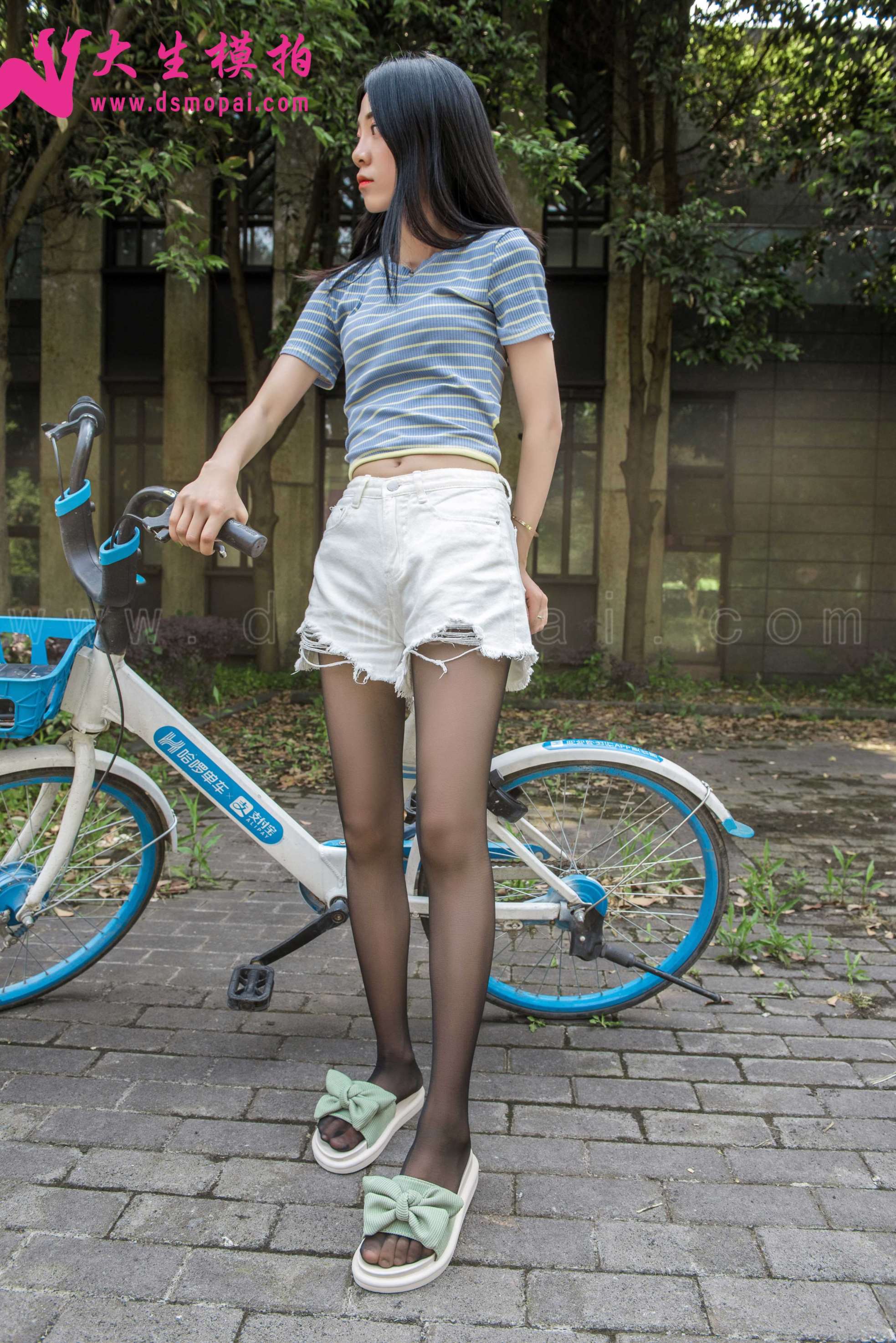 大生模拍 NO.190 慧慧 黑丝单车 [41P248MB]