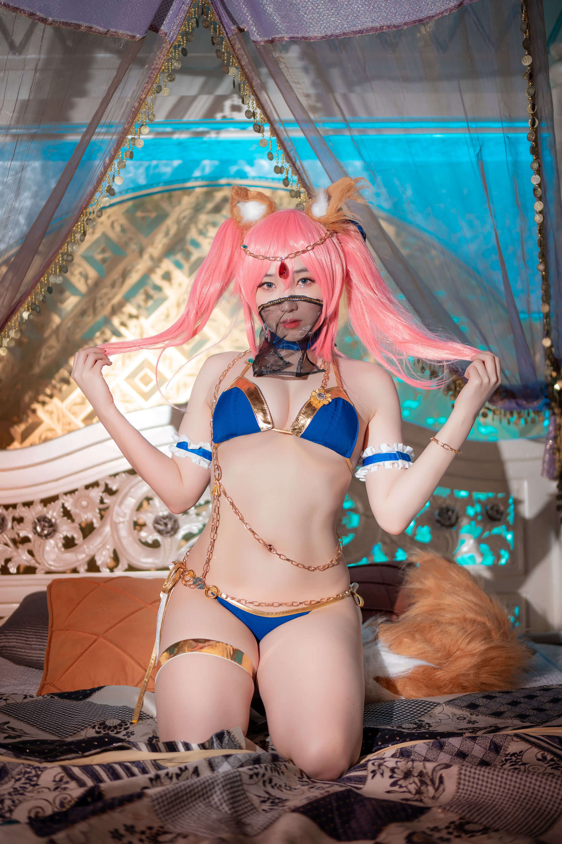 [CreamSoda] Bambi – Cosplay Tamamo&Kama [40P]