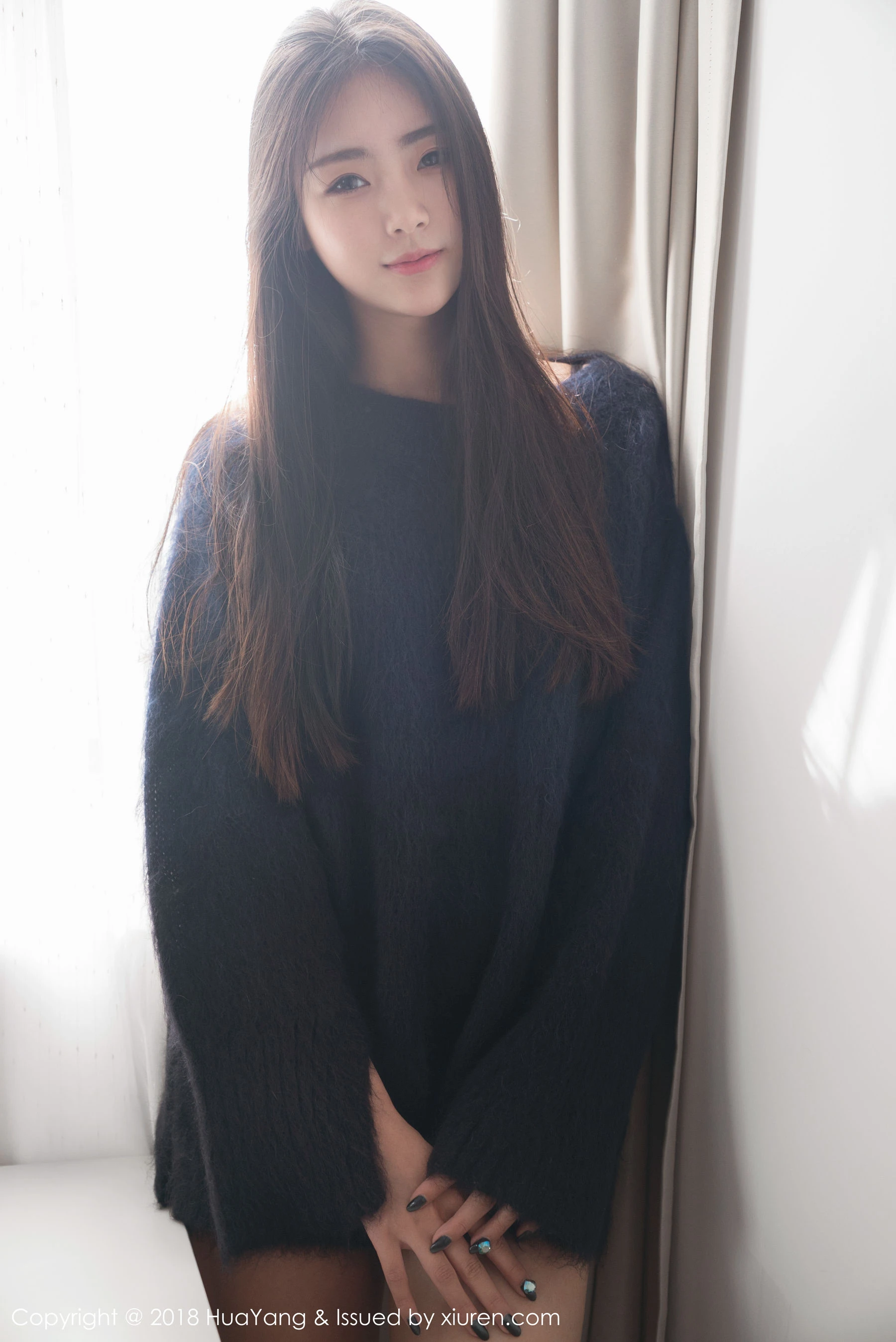 可樂Vicky《毛衣+白衬衫》 花漾 Vol.027