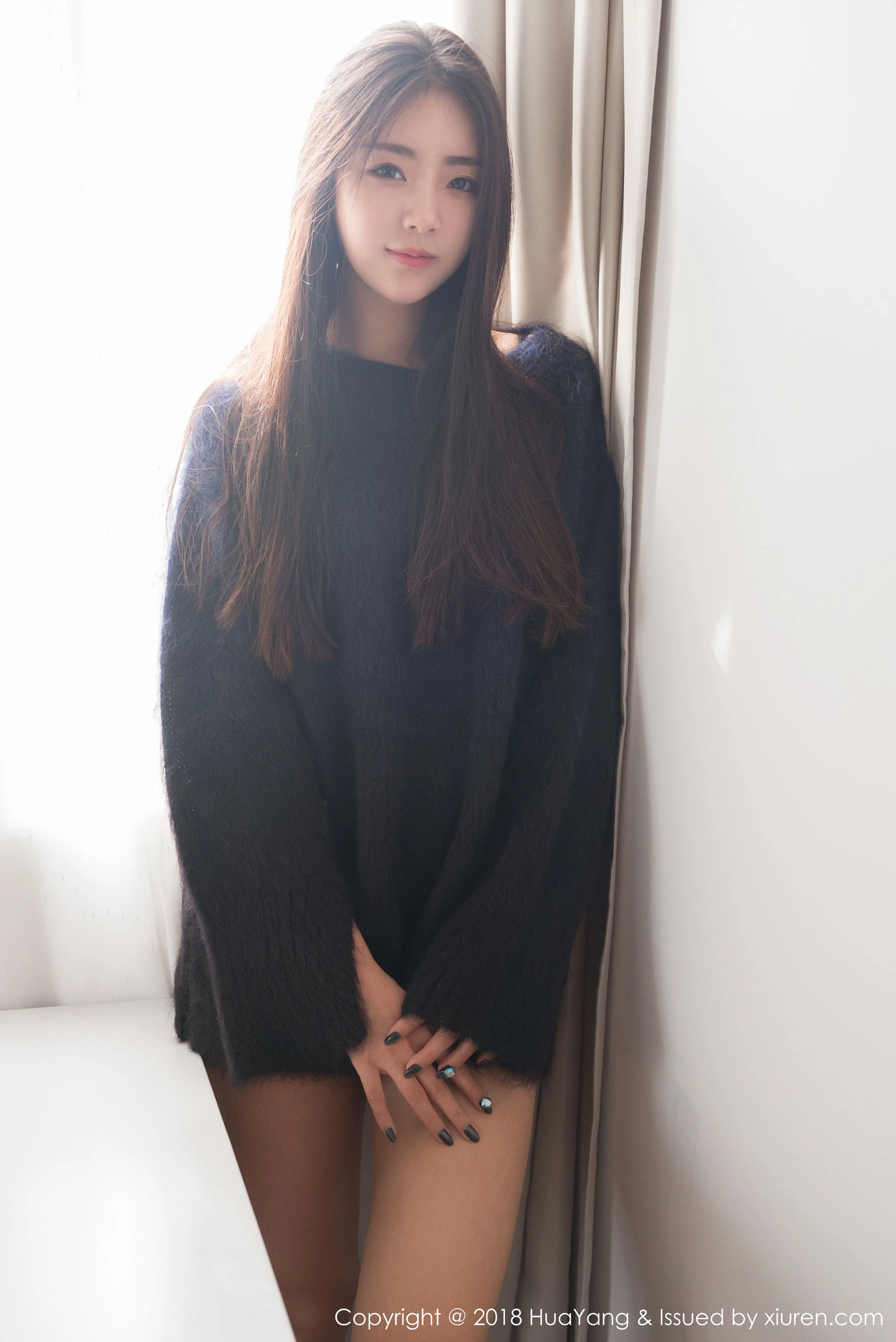 可樂Vicky《毛衣+白衬衫》 花漾 Vol.027