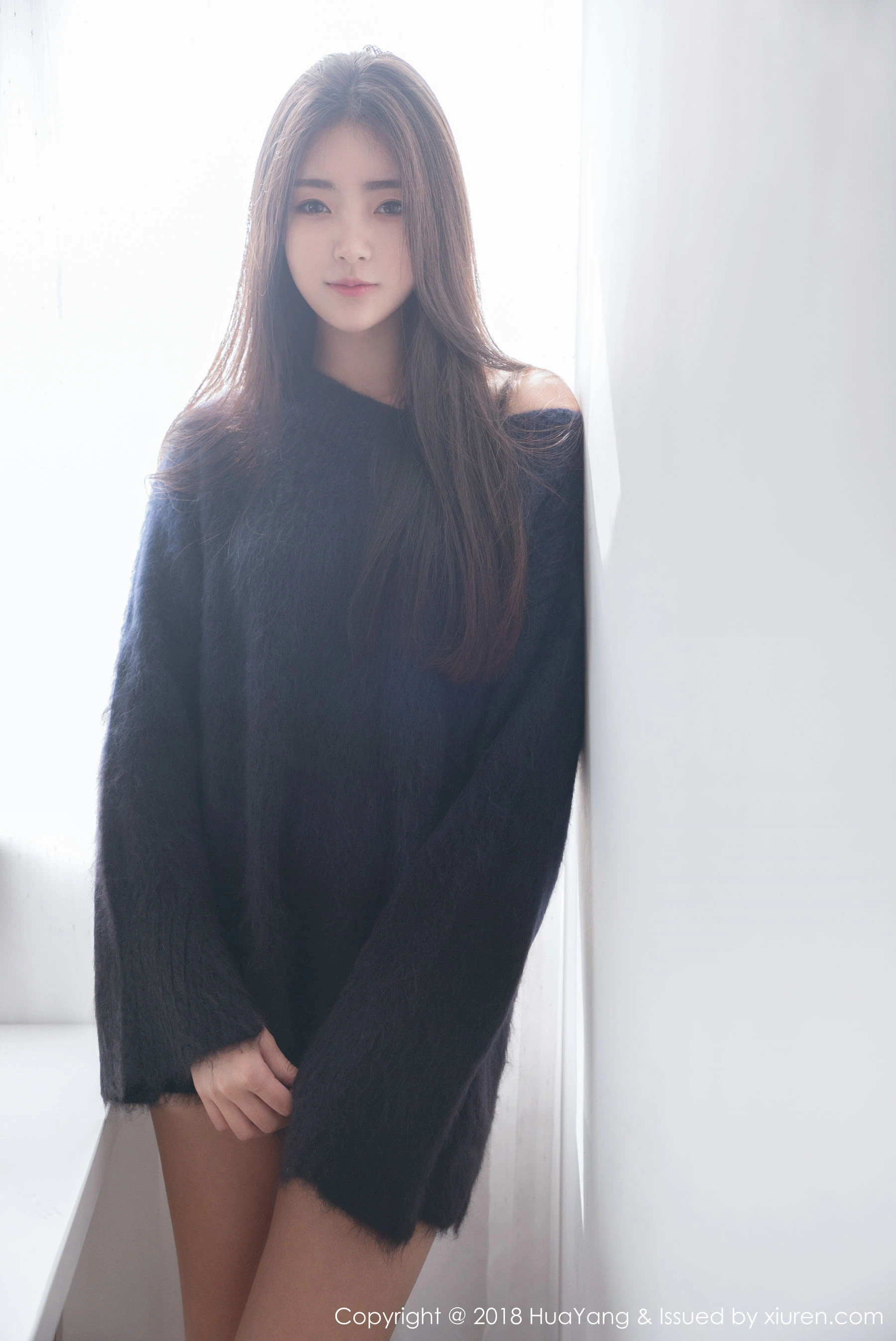 可樂Vicky《毛衣+白衬衫》 花漾 Vol.027