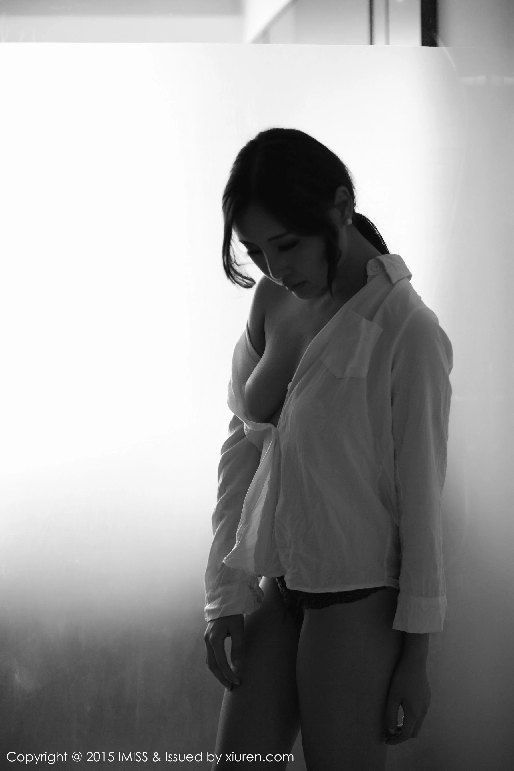 樂樂Mango《白衬衣+紫色丝袜系列》 爱蜜社IMiss Vol.046