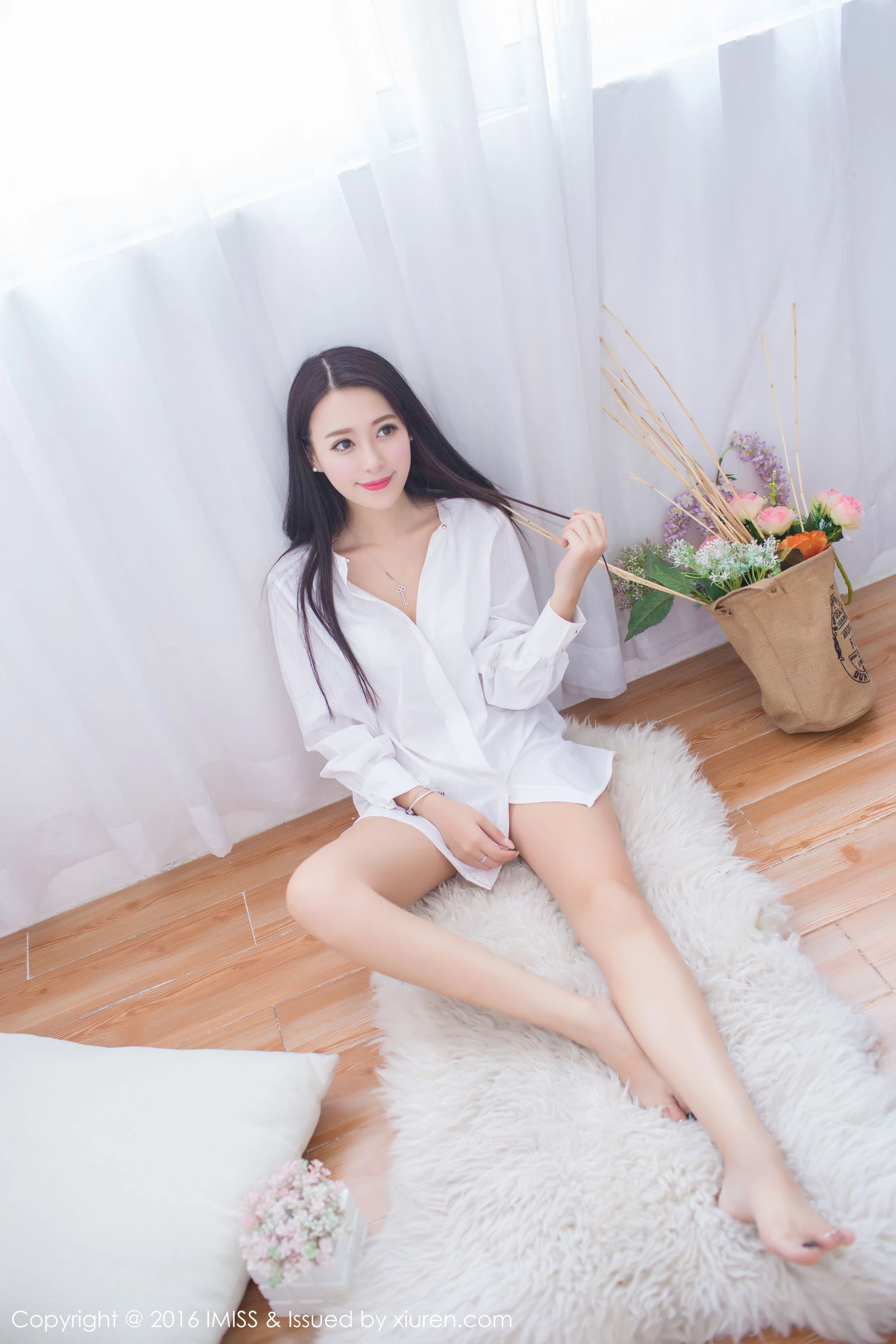 王曼妮好Q《性感睡衣+白衬衫系列》 爱蜜社IMiss Vol.137