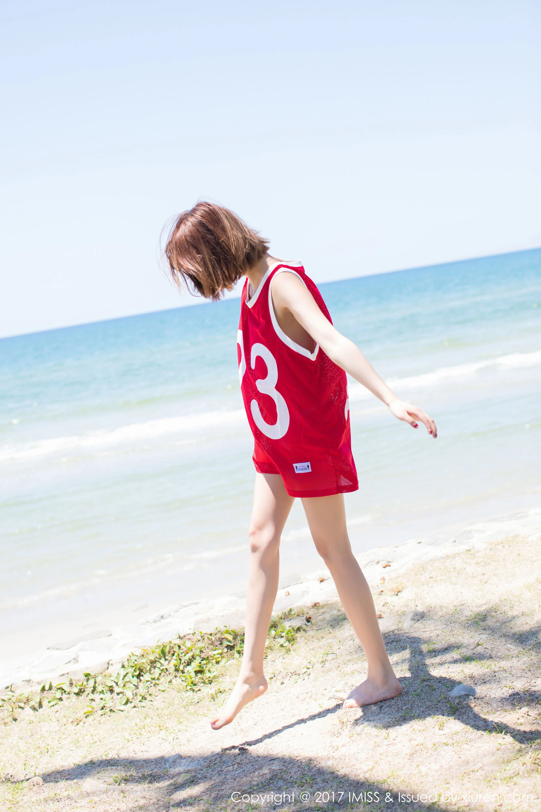 杨晨晨sugar《海边小清新+篮球服》 爱蜜社 VOL.169