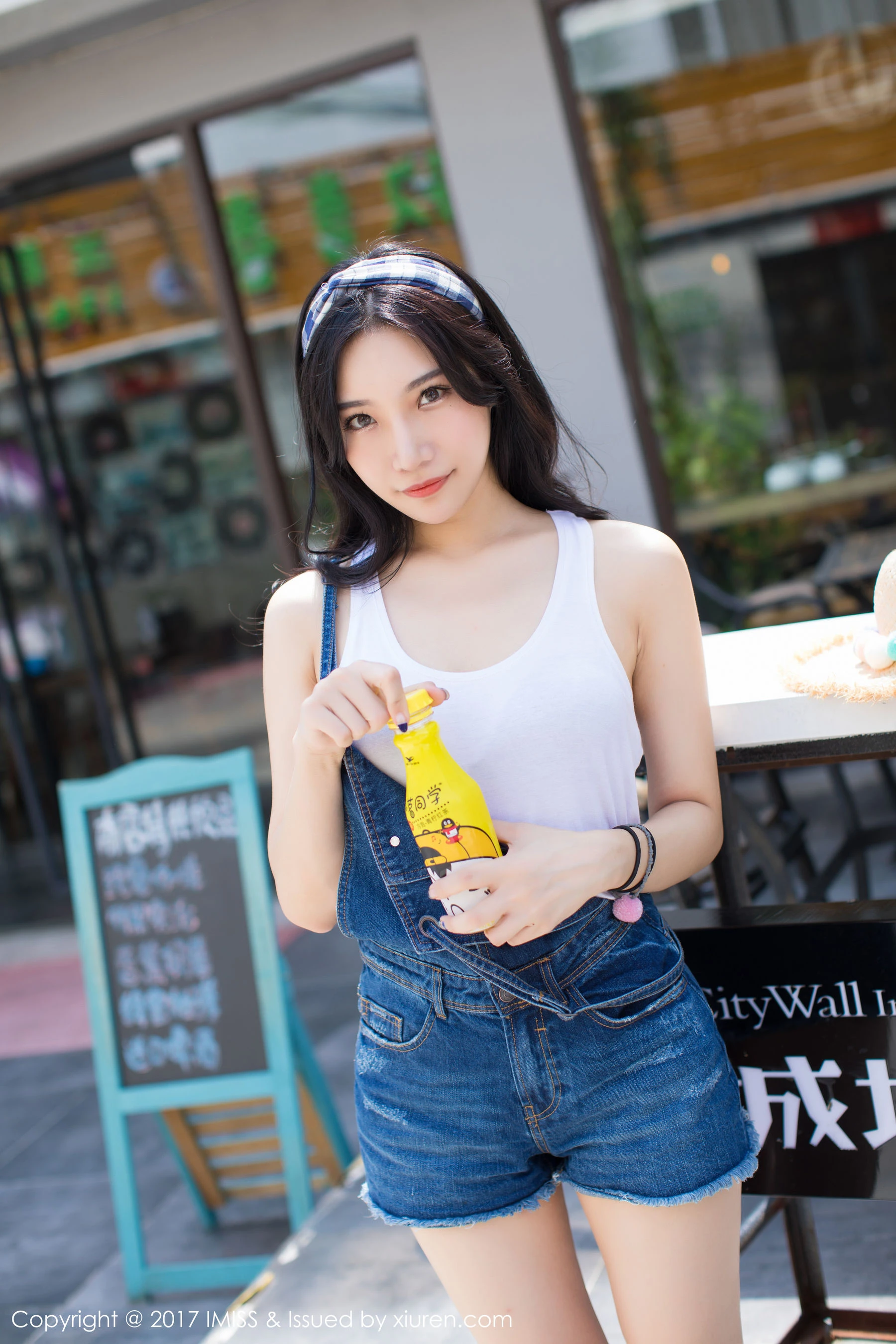 小狐狸Sica《牛仔短裤小清新系列》 爱蜜社 VOL.180