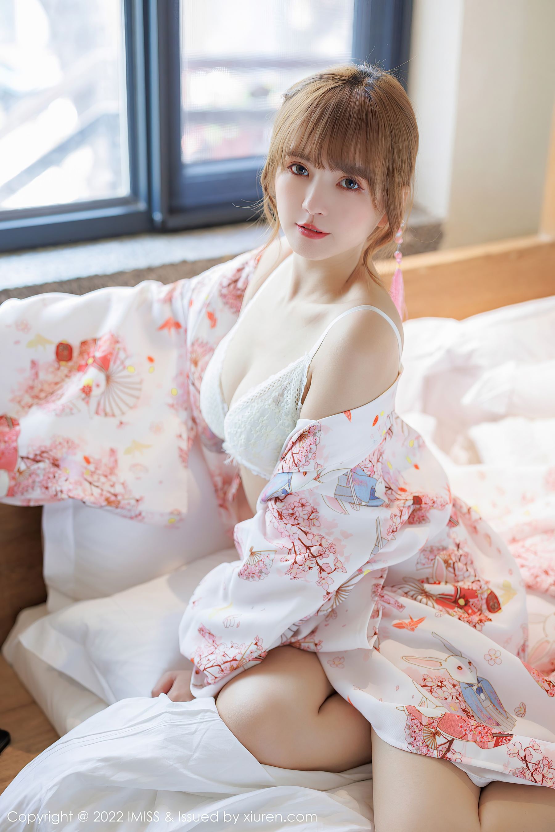 爱蜜社 VOL.676 张思允Nice 蕾丝内衣美胸写真