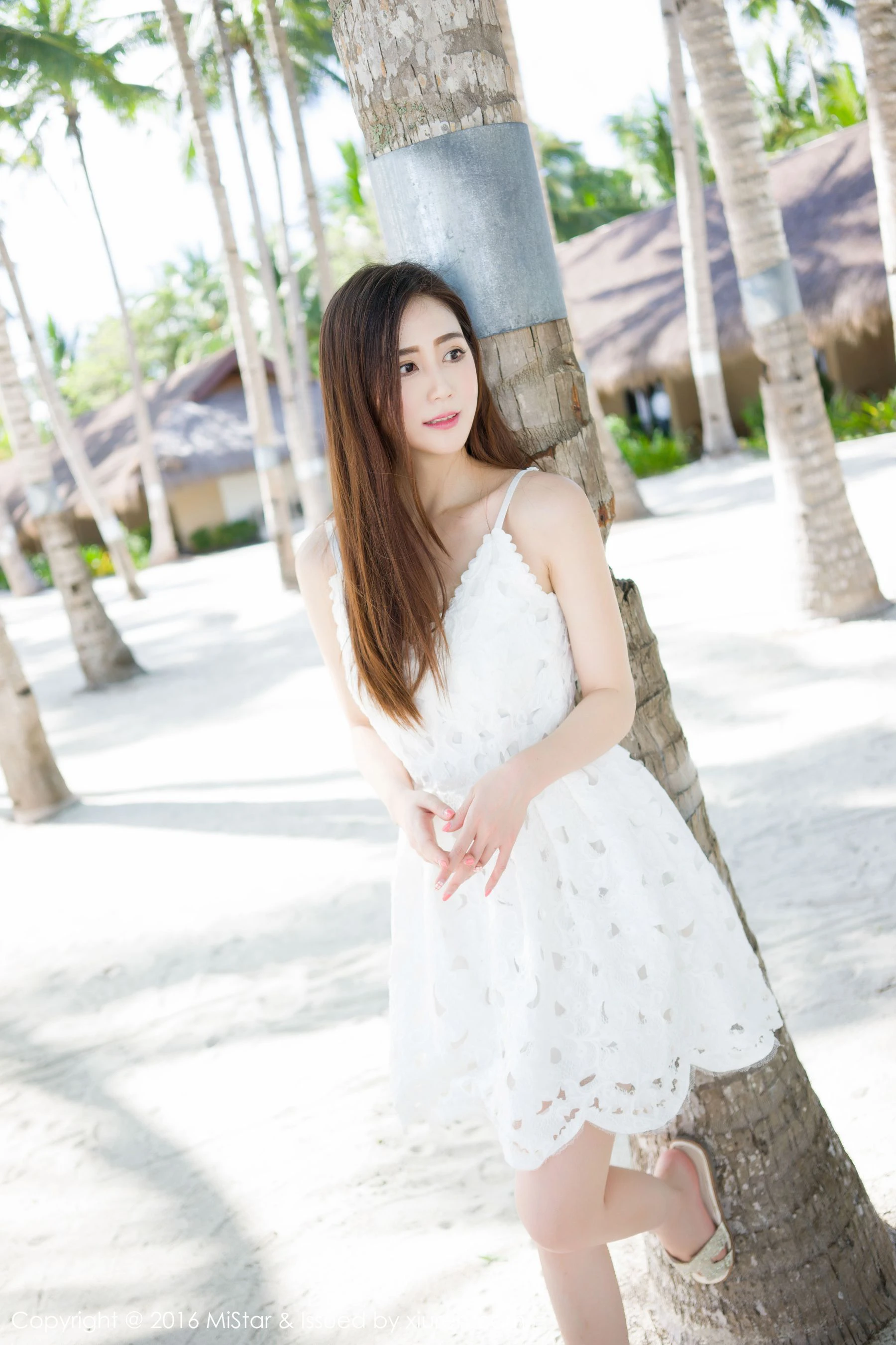 SISY思《薄荷岛旅拍》长裙+比基尼 魅妍社 Vol.060