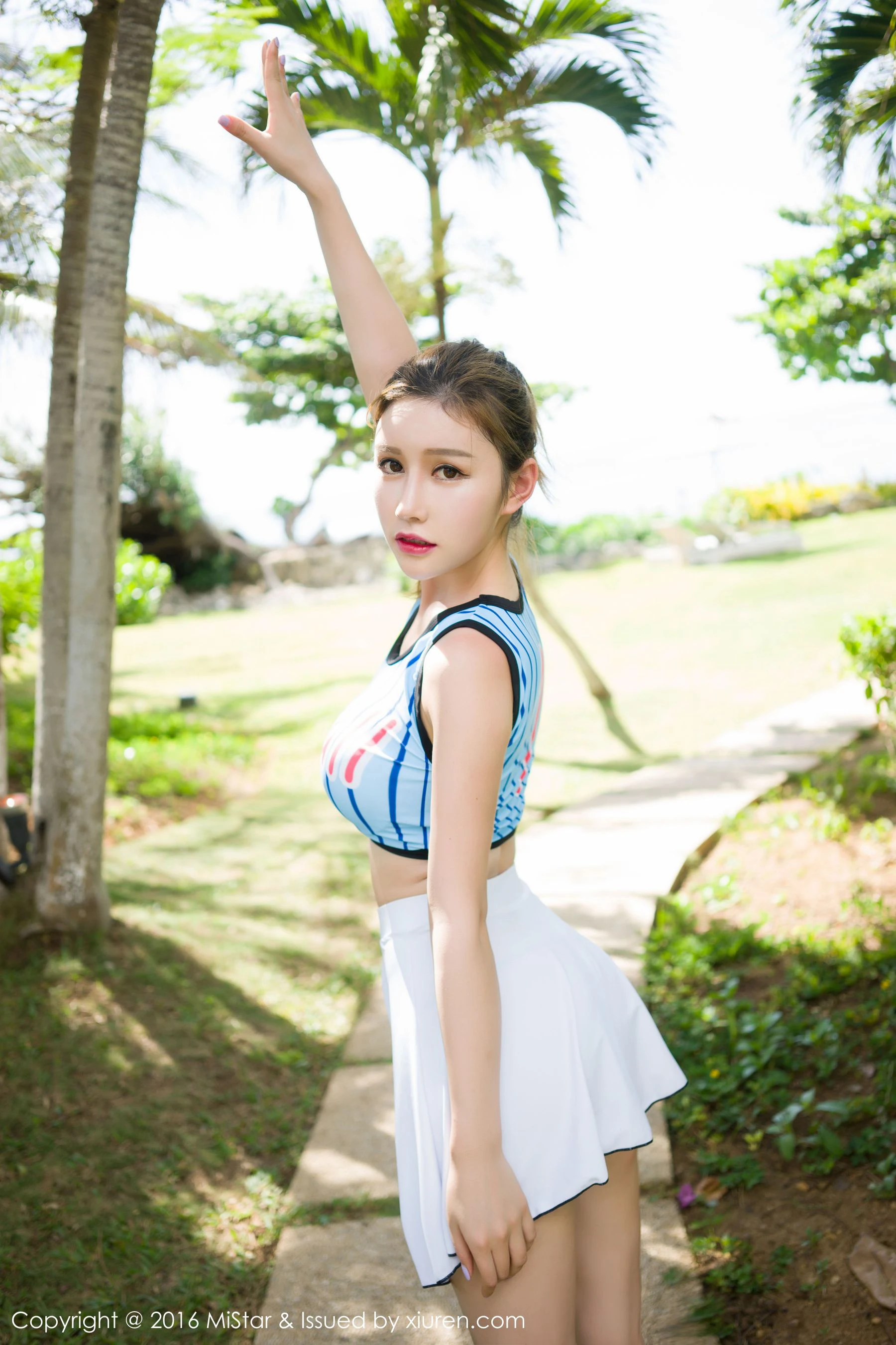 于姬Una《薄荷岛旅拍》湿身+海边 魅妍社 Vol.069