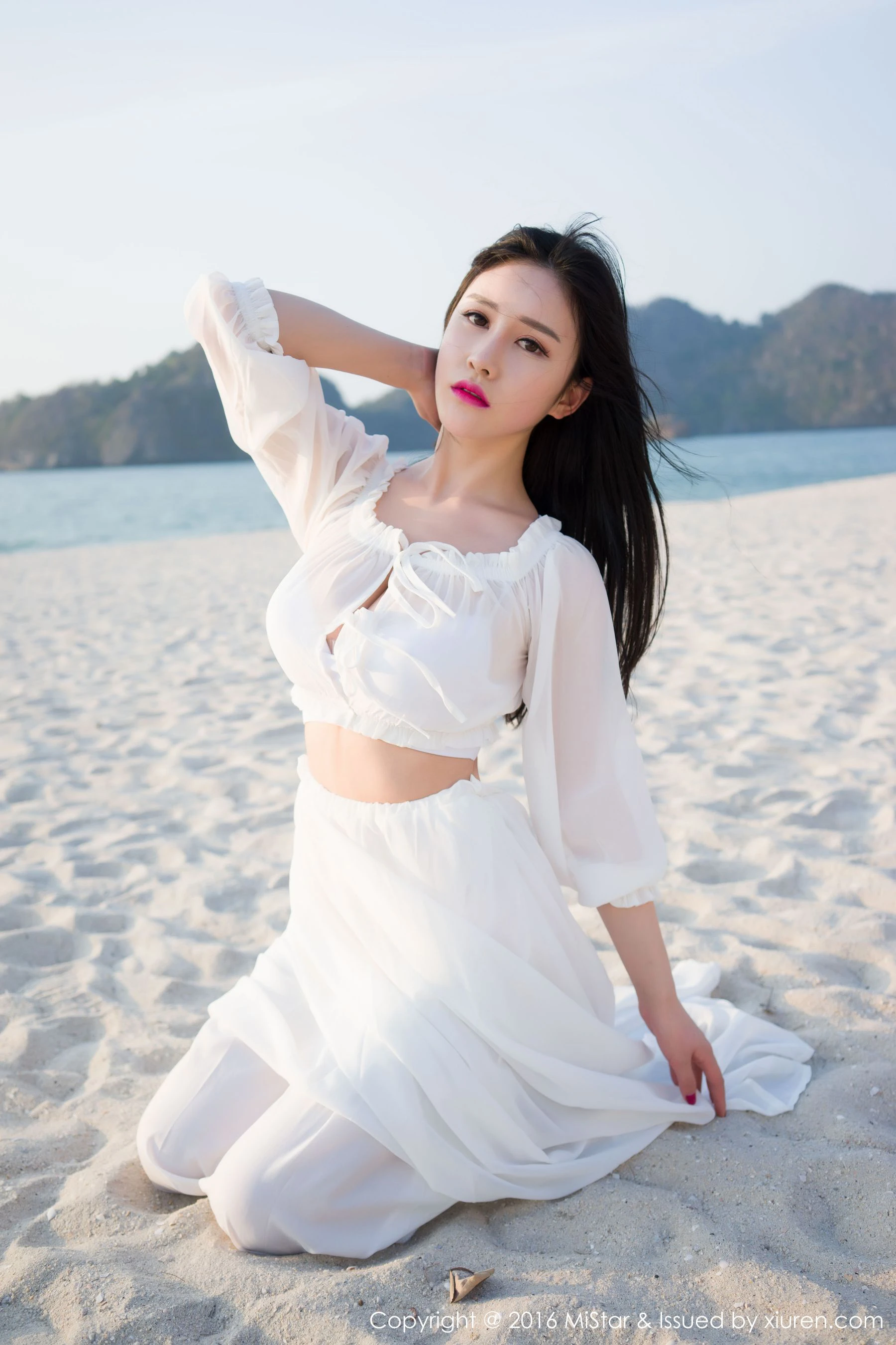 于姬Una《兰卡威旅拍》海滩长裙+泳装 魅妍社 Vol.106