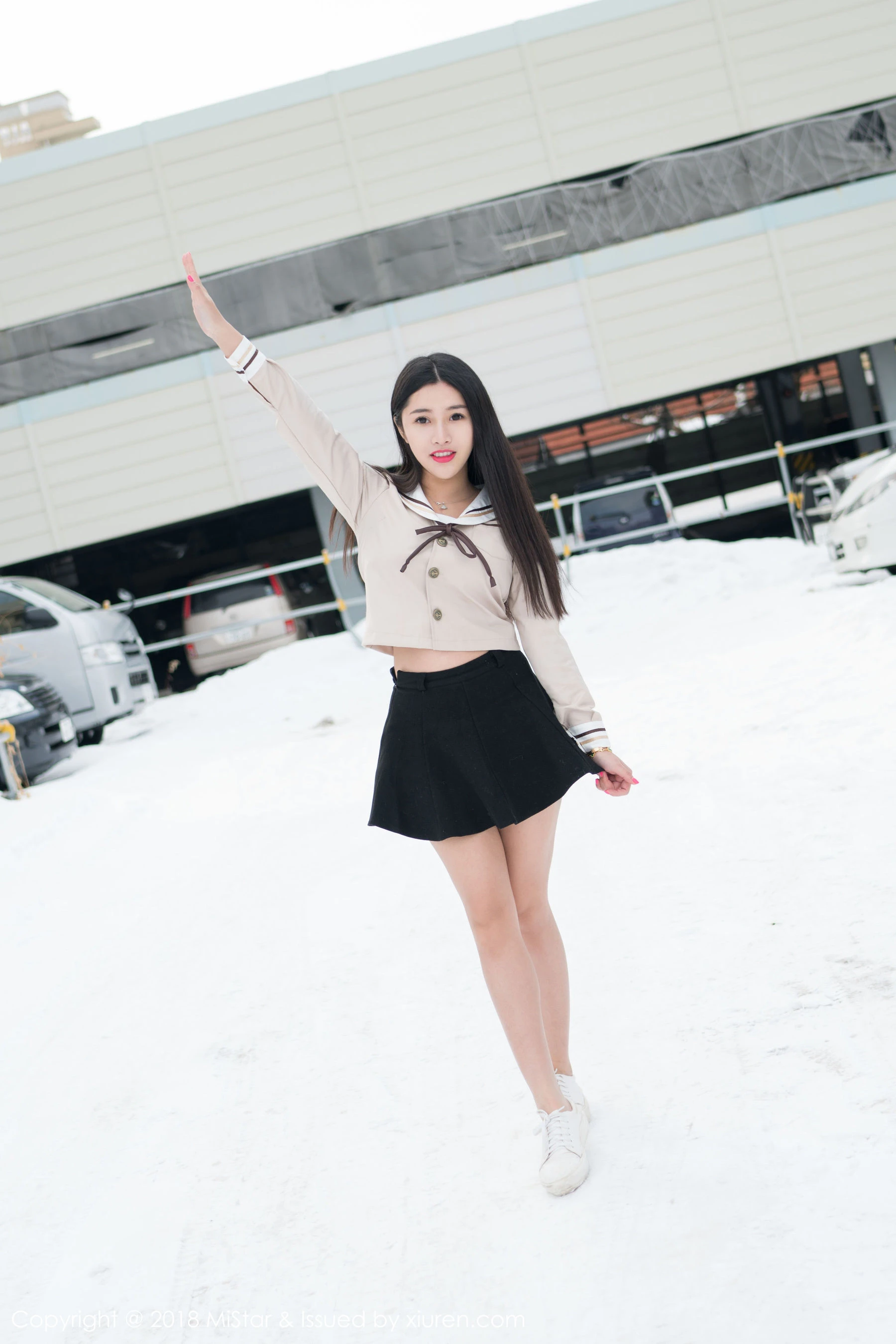 陈嘉嘉Tiffany《雪中有佳人+性感肚兜》 魅妍社 VOL.216