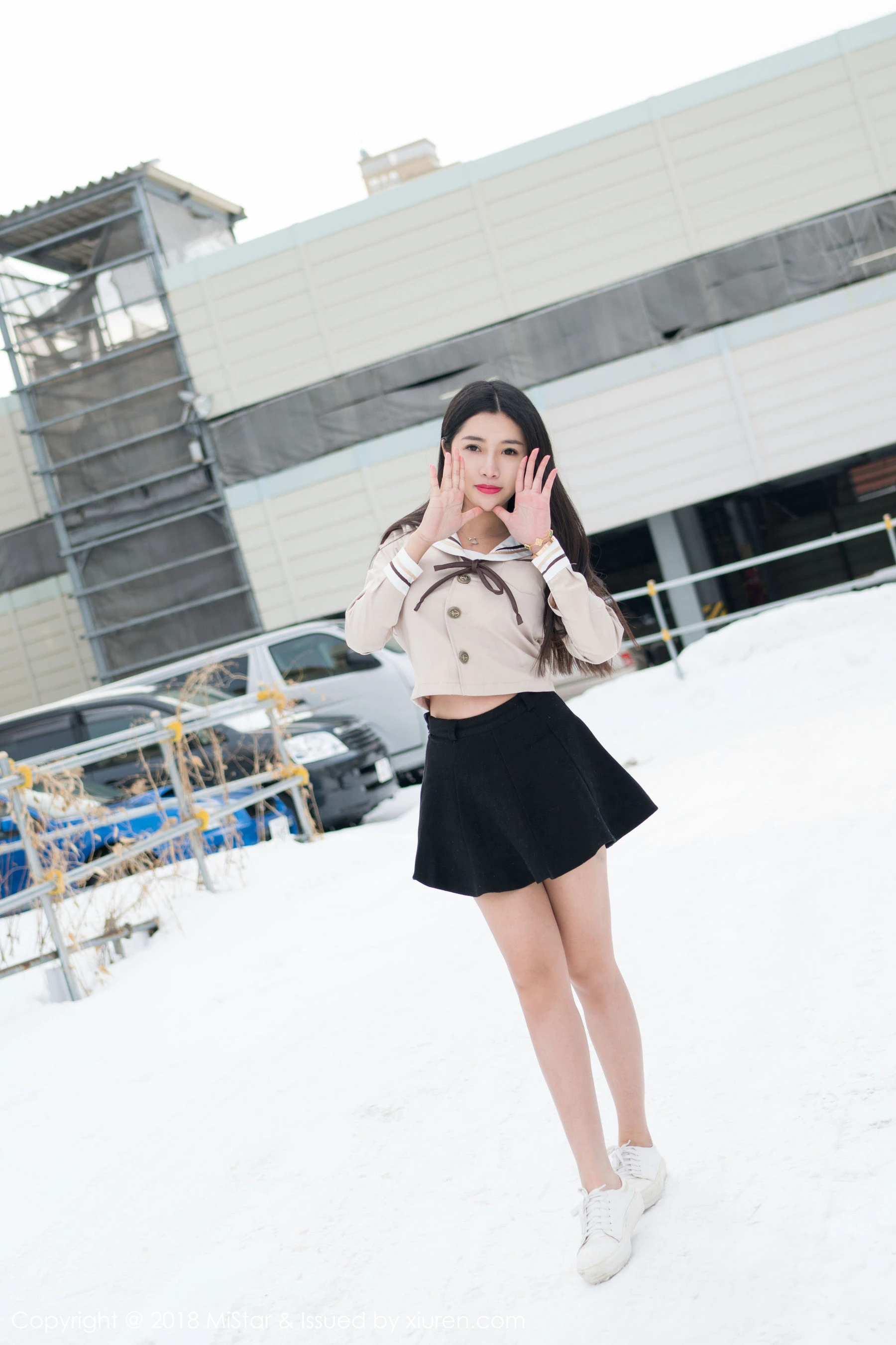 陈嘉嘉Tiffany《雪中有佳人+性感肚兜》 魅妍社 VOL.216