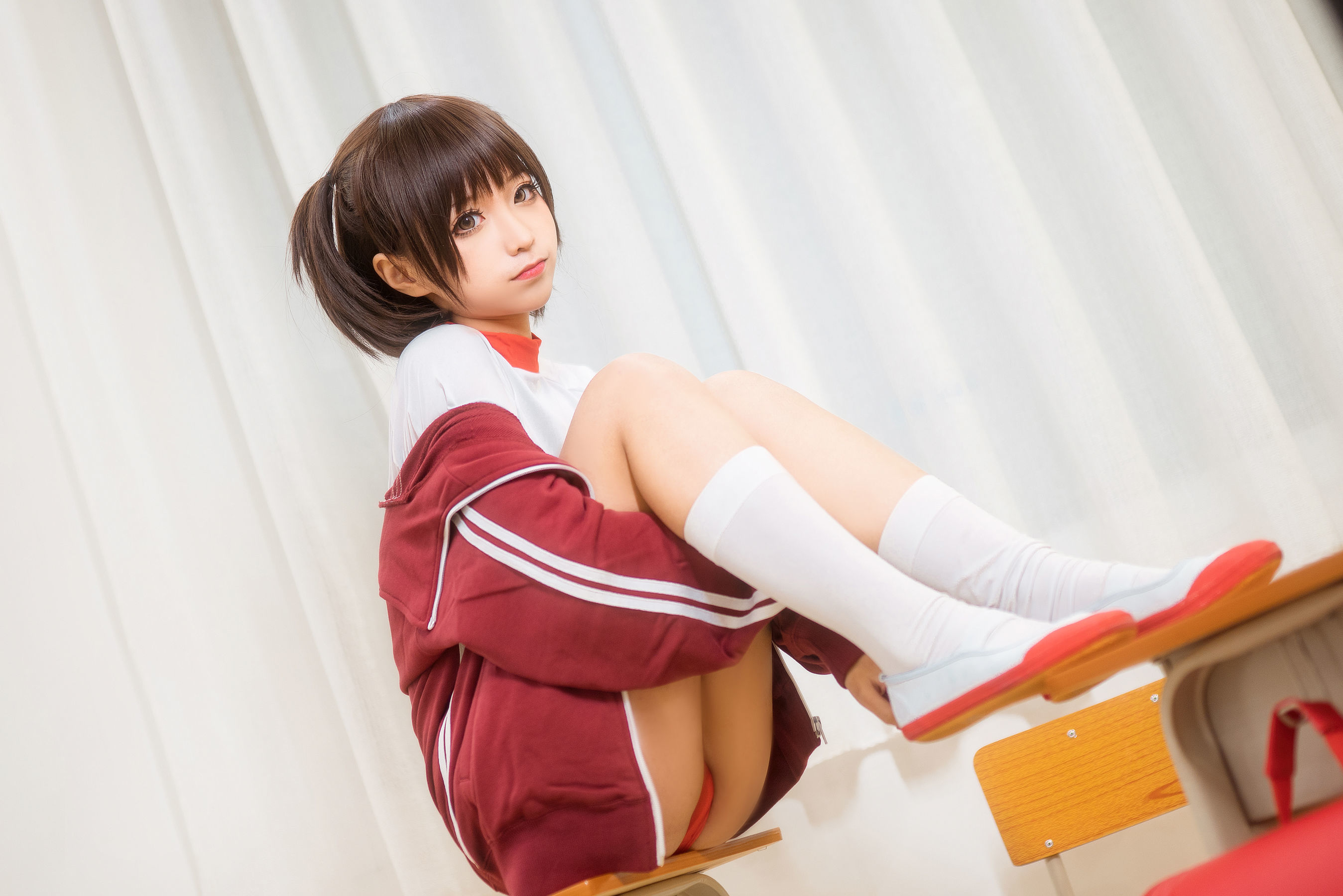 动漫博主蠢沫沫 红体操服 [45P]