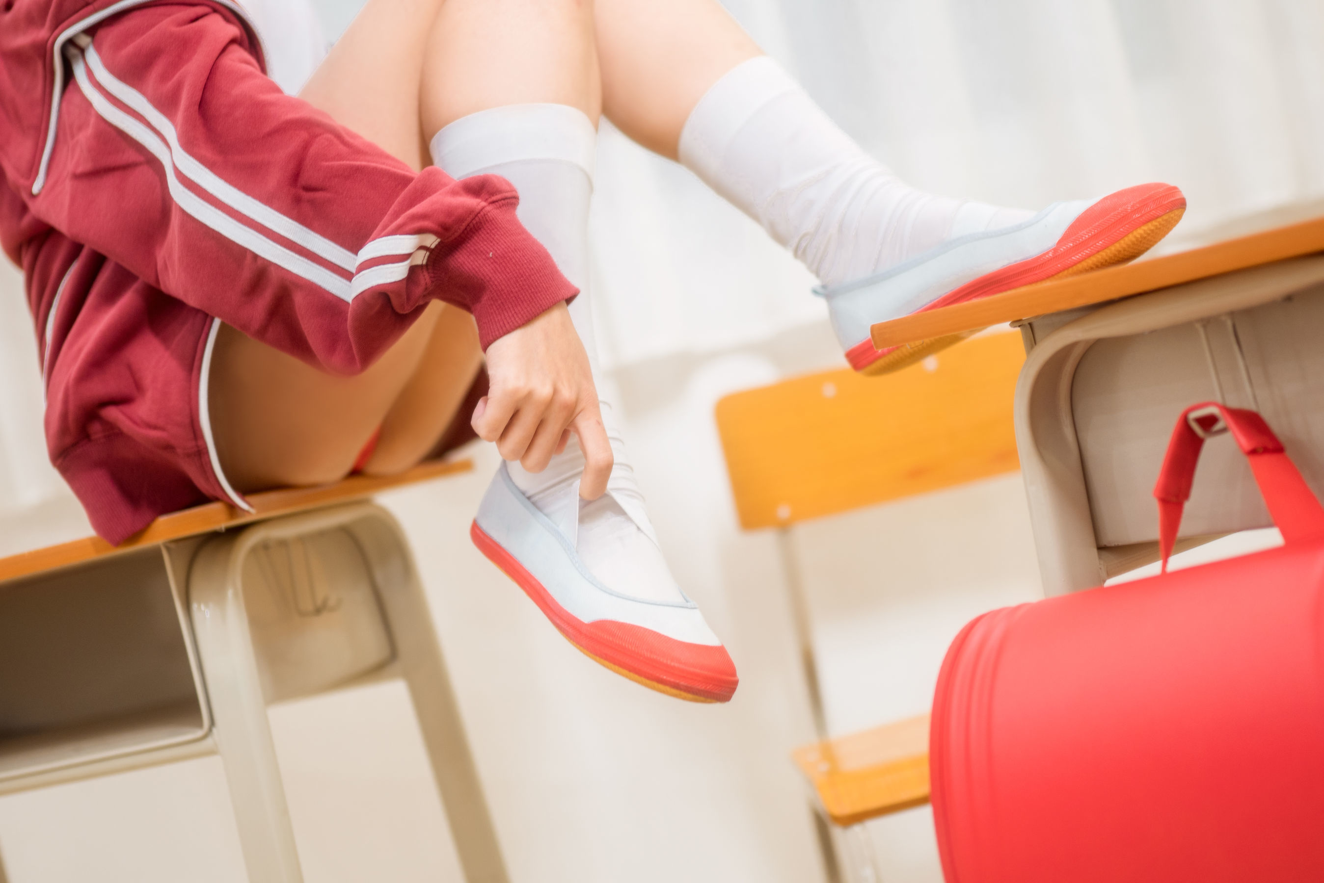 动漫博主蠢沫沫 红体操服 [45P]