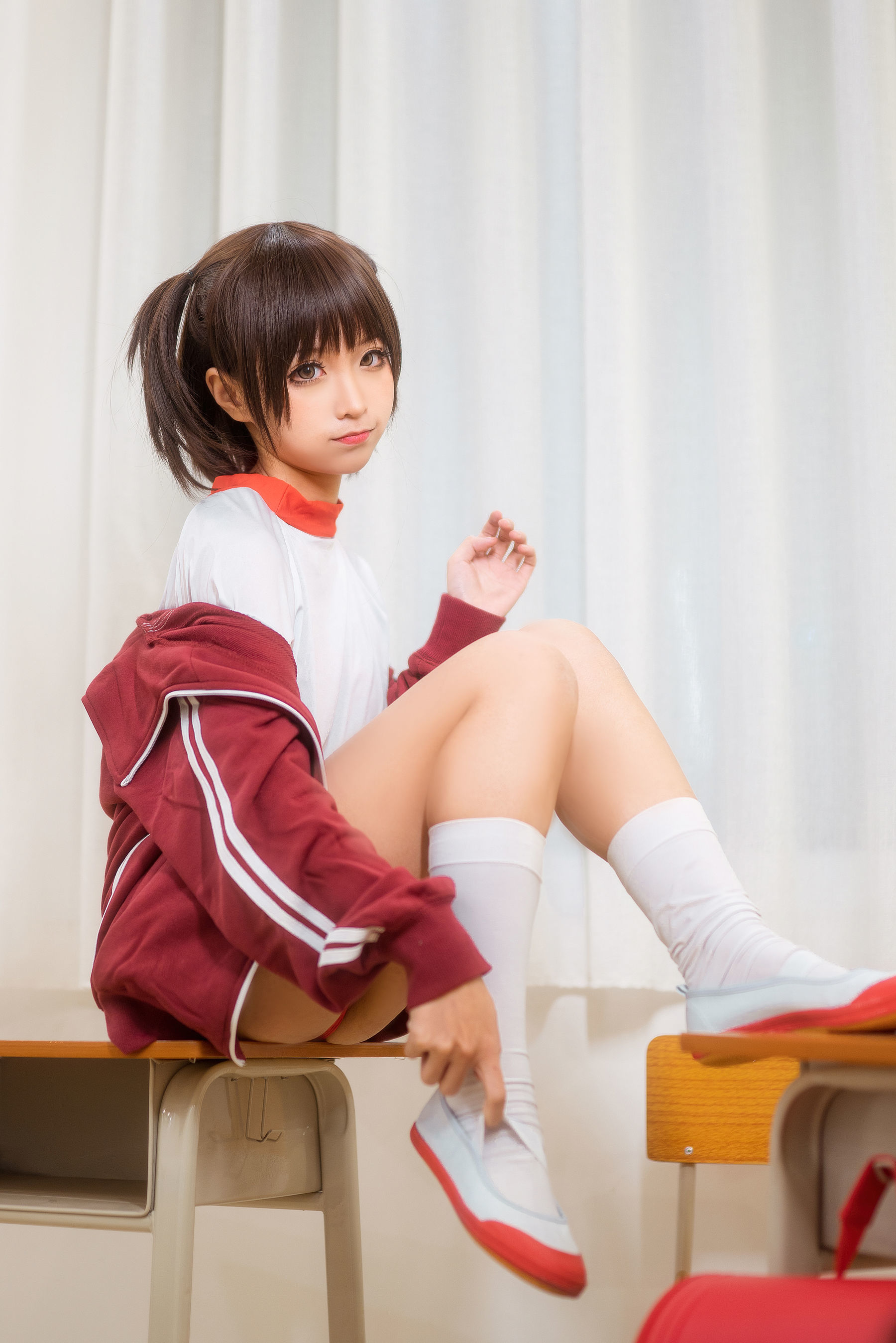 动漫博主蠢沫沫 红体操服 [45P]