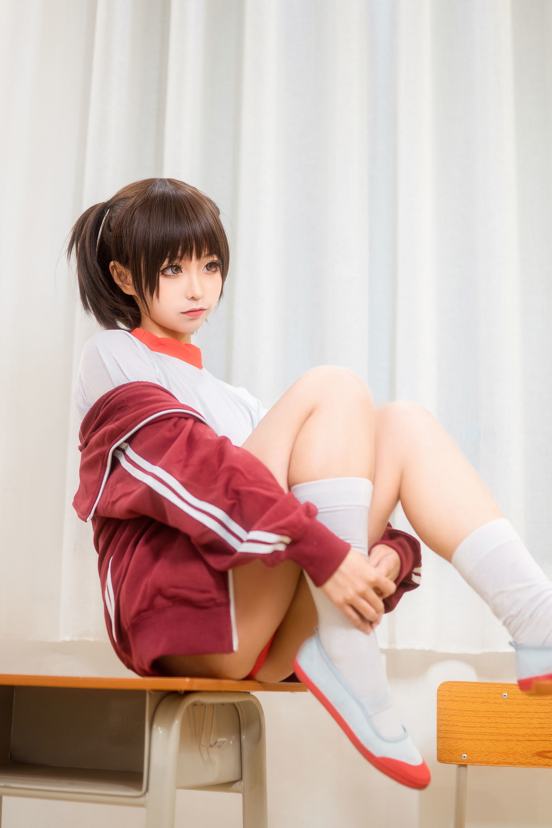 动漫博主蠢沫沫 红体操服 [45P]