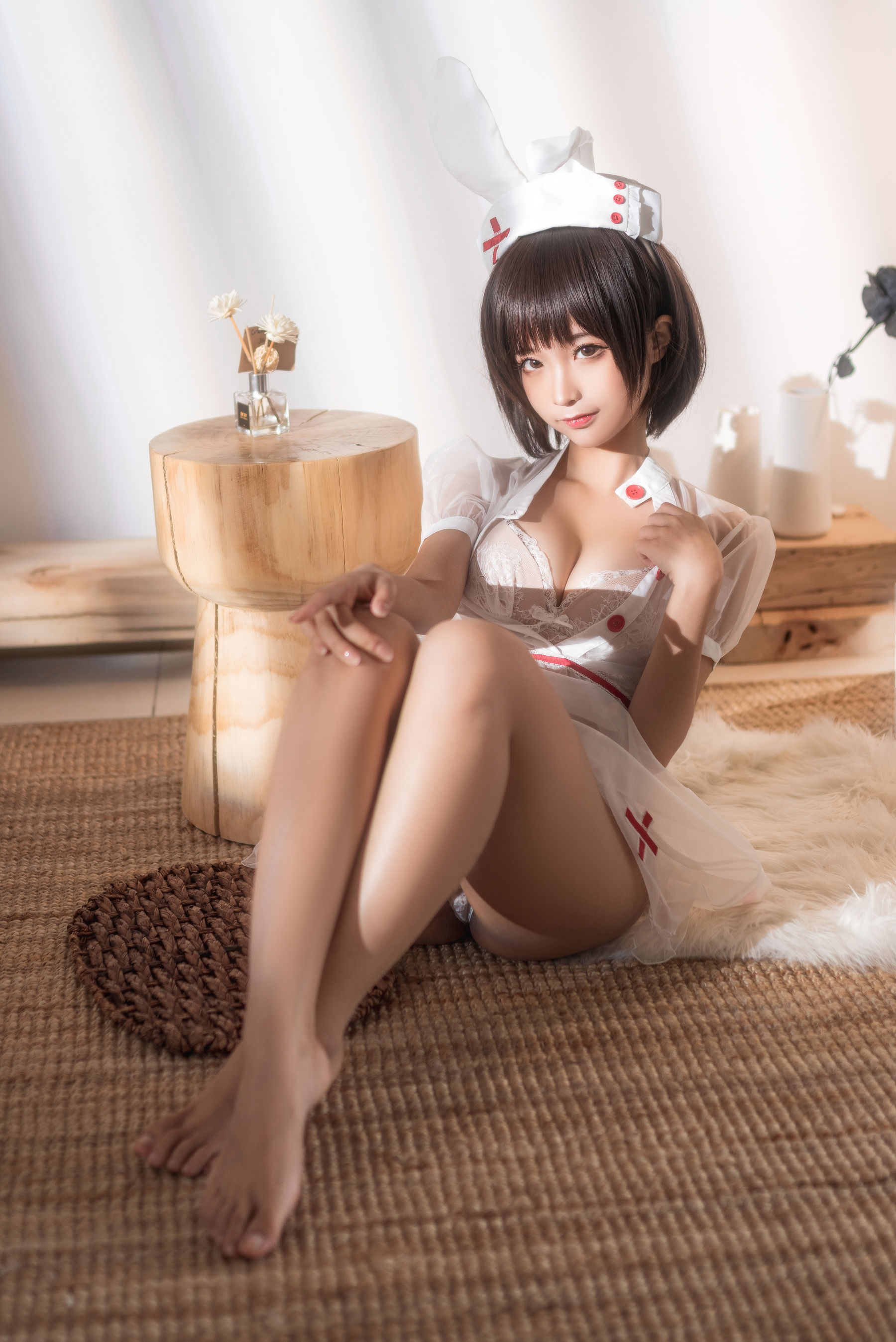 动漫博主蠢沫沫 – 透明护士 [60P]