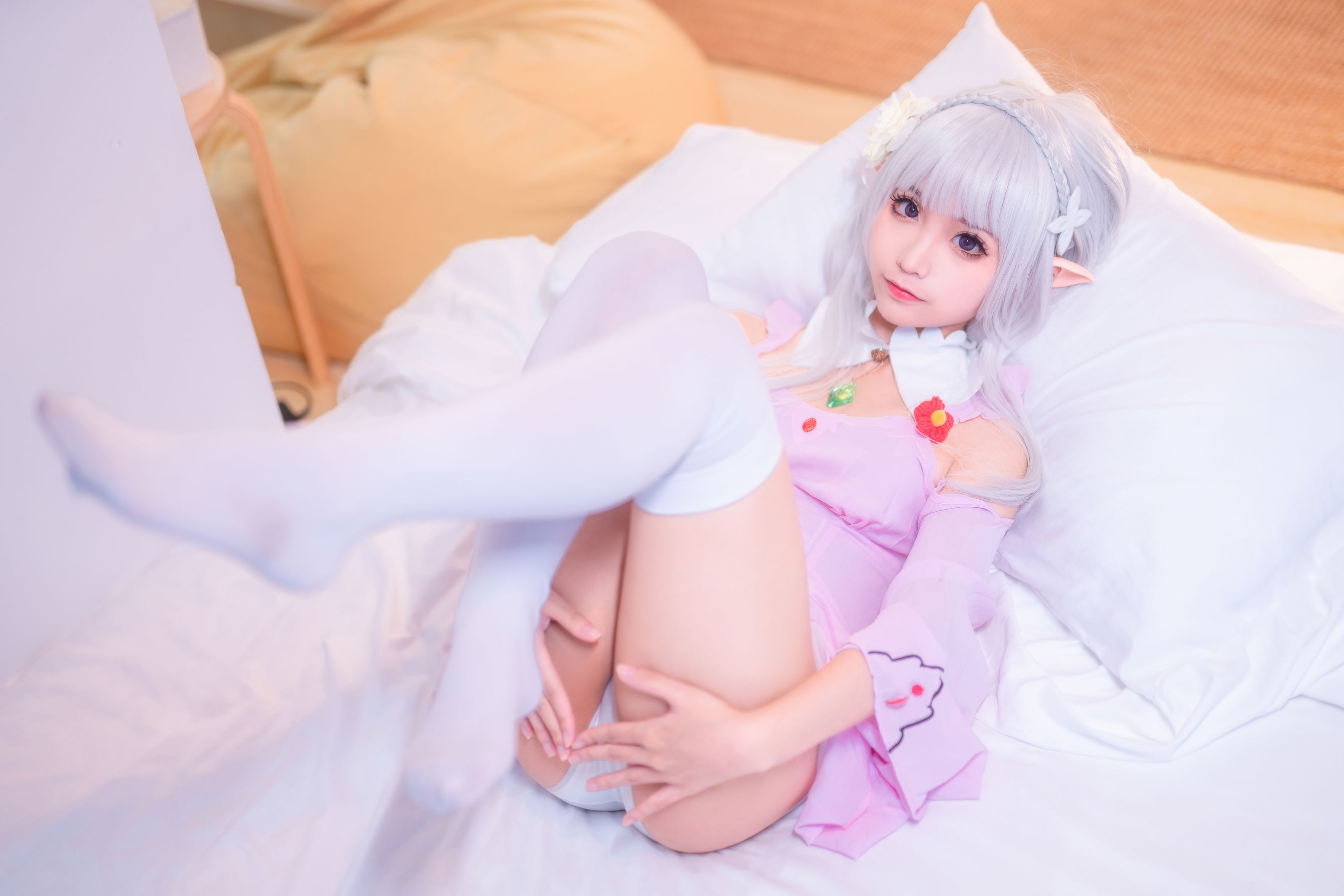 动漫博主蠢沫沫 艾米莉亚的睡衣 [40P]