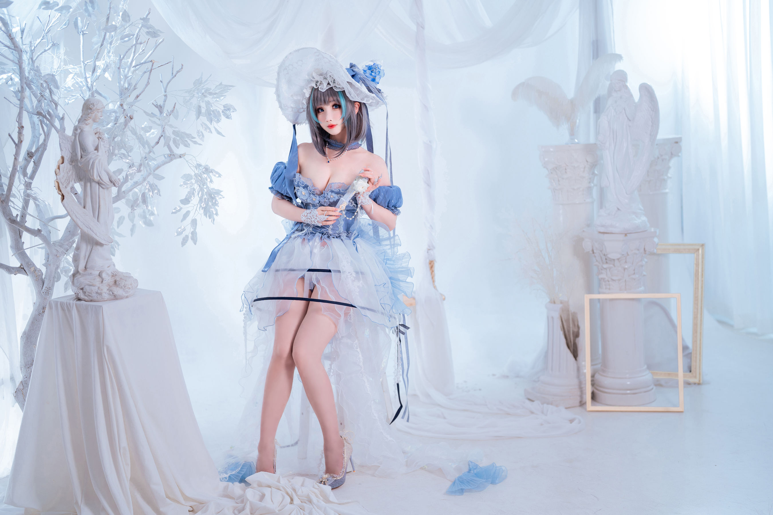 COS福利rioko凉凉子(肉扣热热子) – 柴郡冰雪公主 [40P]