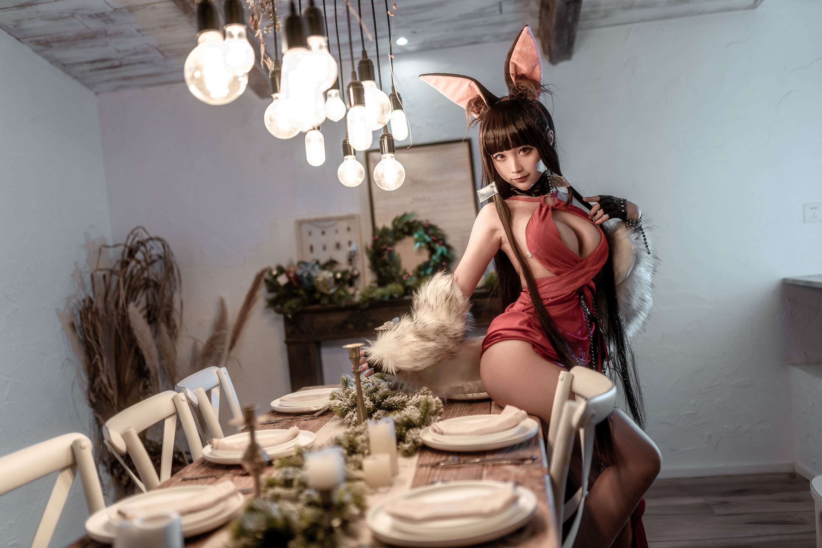 动漫博主蠢沫沫 – Akagi Ruby-Laced Beauty (Azur Lane) [40P]