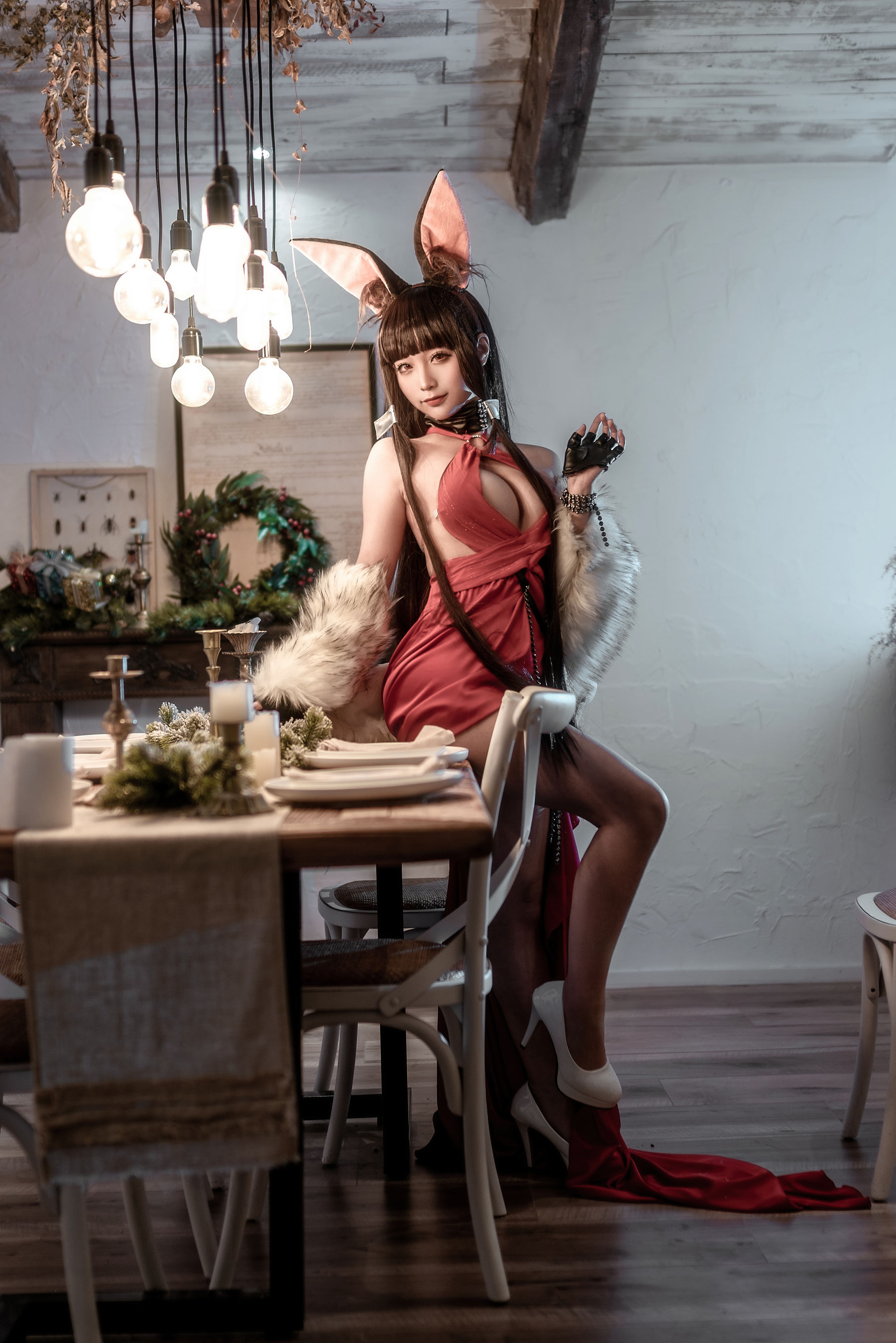 动漫博主蠢沫沫 – Akagi Ruby-Laced Beauty (Azur Lane) [40P]