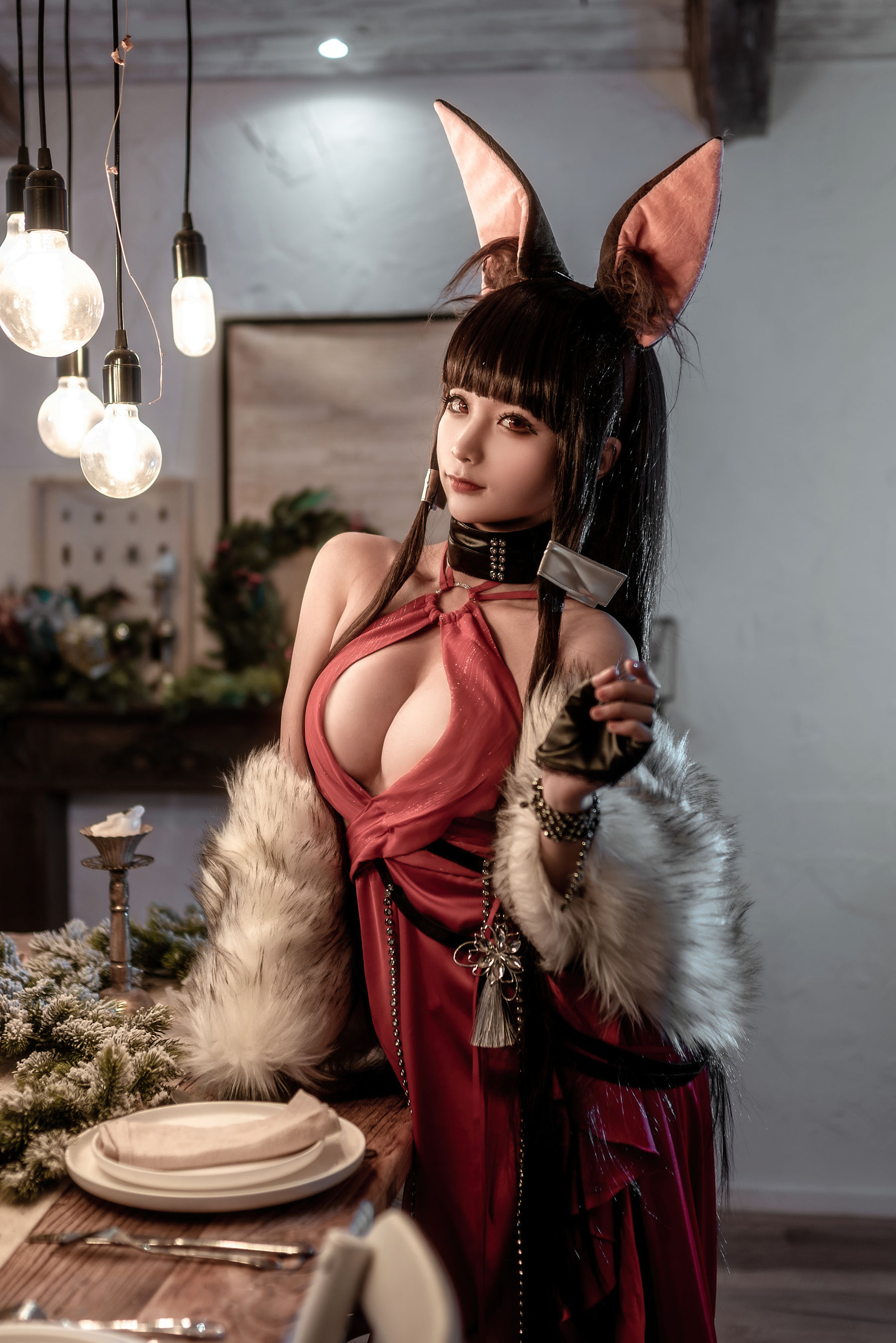 动漫博主蠢沫沫 – Akagi Ruby-Laced Beauty (Azur Lane) [40P]