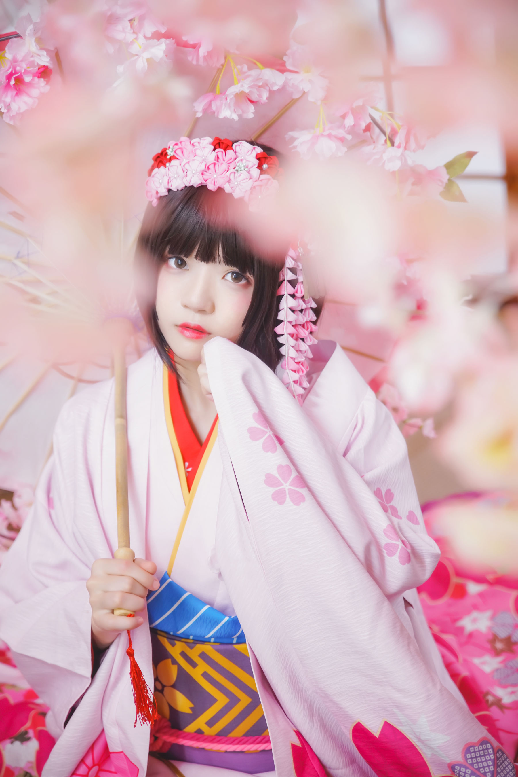 [萝莉COS] 桜桃喵《(加藤惠)和服》 [23P]