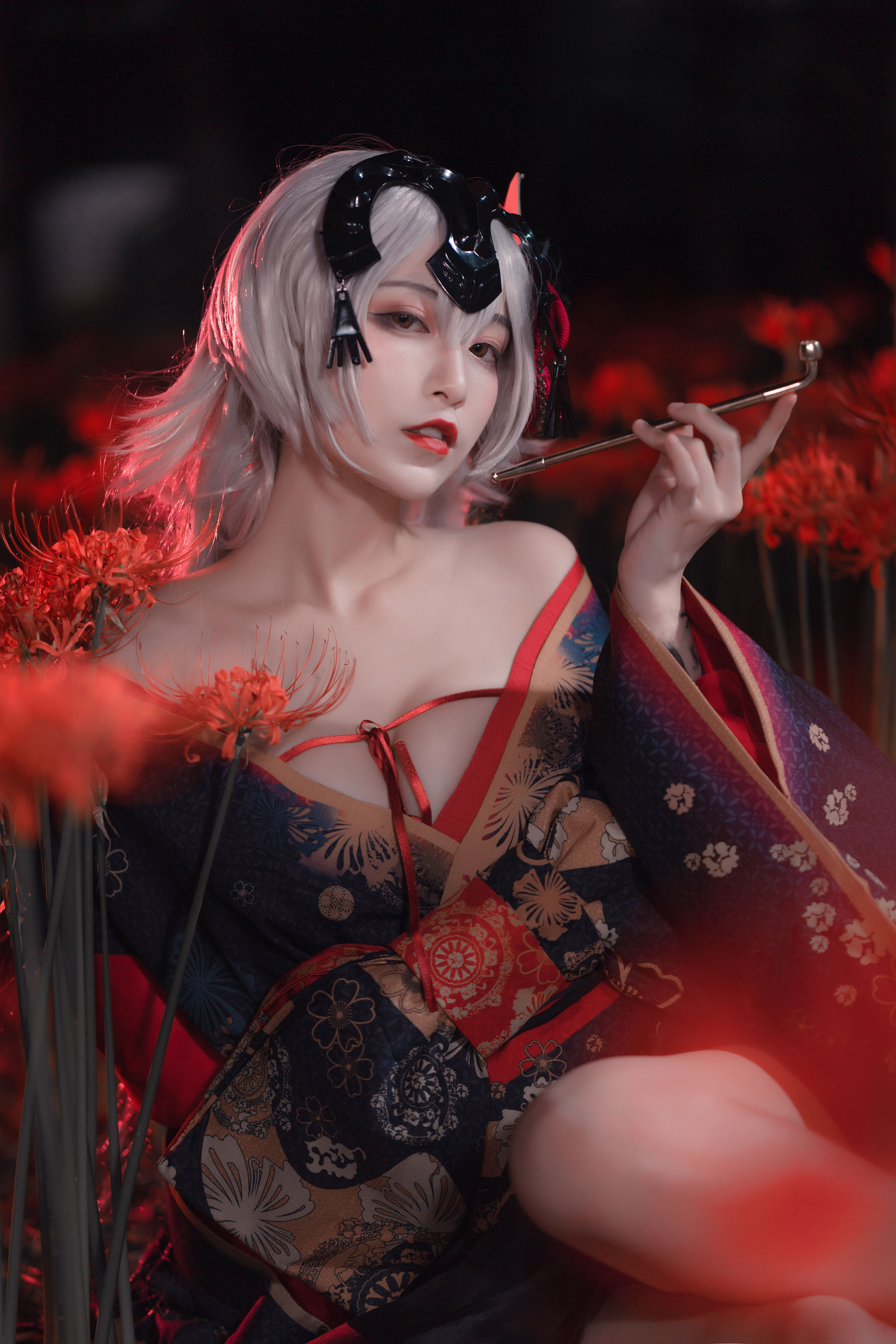 动漫博主铁板烧鬼舞w – 黑贞 [23P]