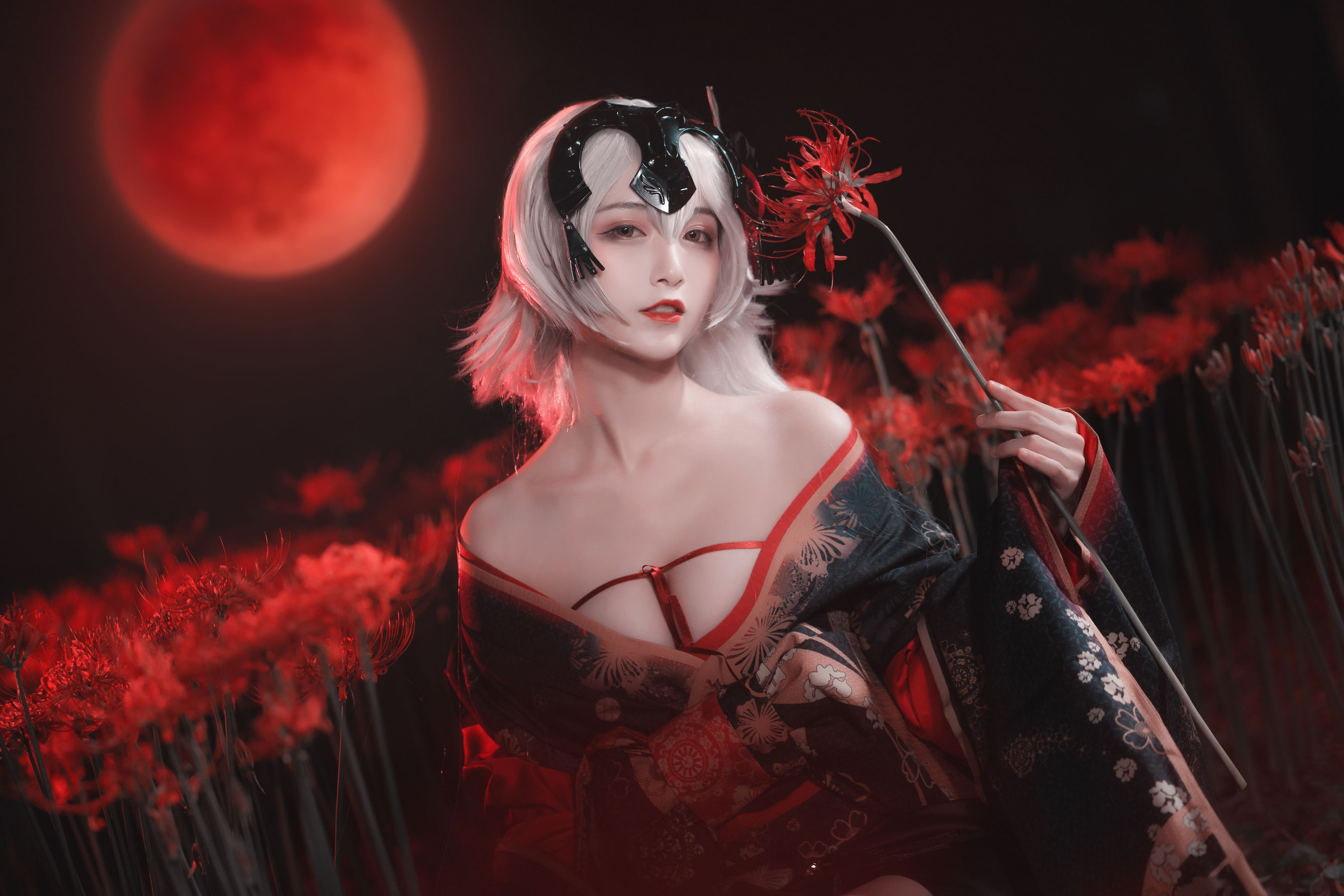 动漫博主铁板烧鬼舞w – 黑贞 [23P]