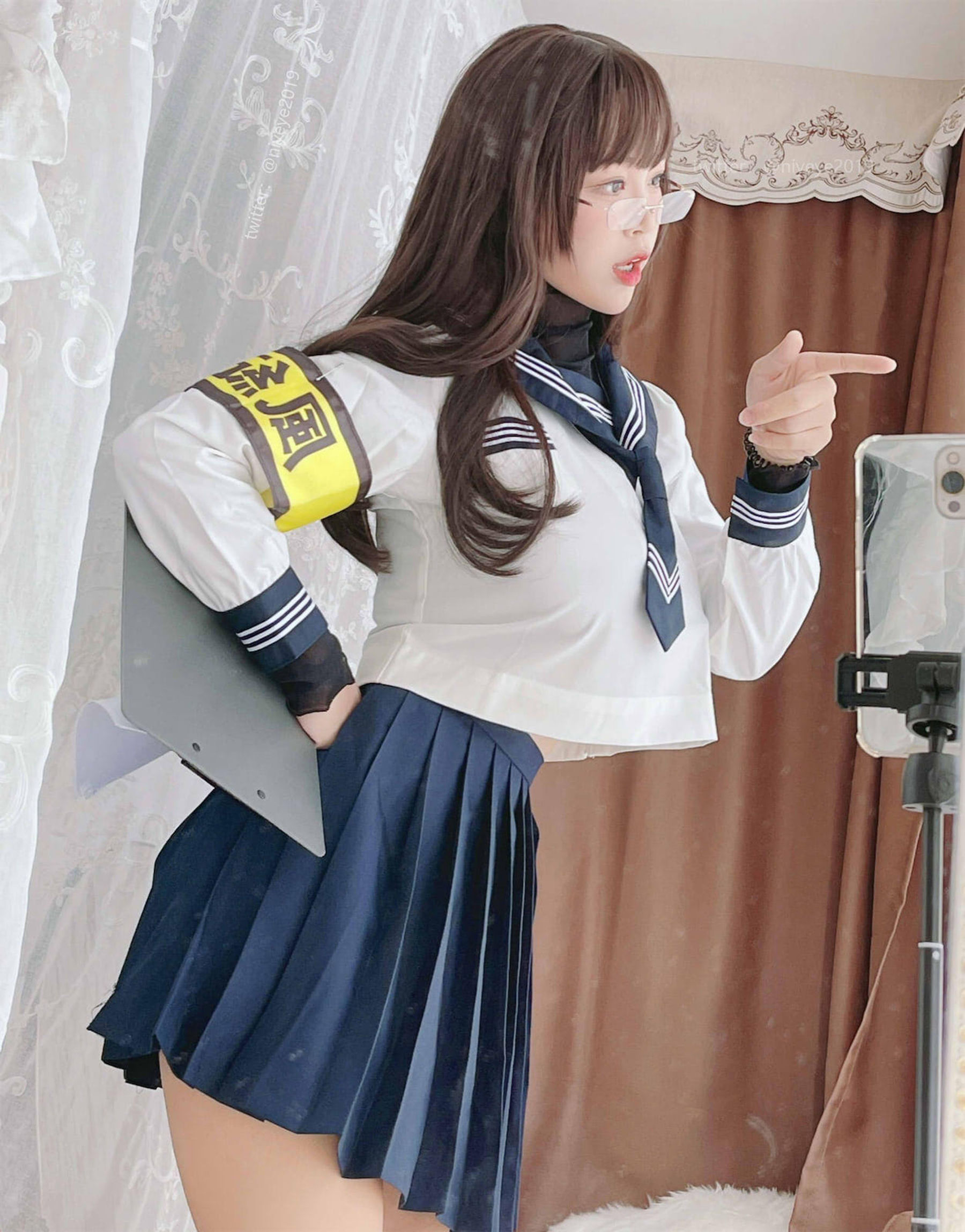 萌系小姐姐-白烨-&#038;耶米西奶露 – 风纪委员 [59P]