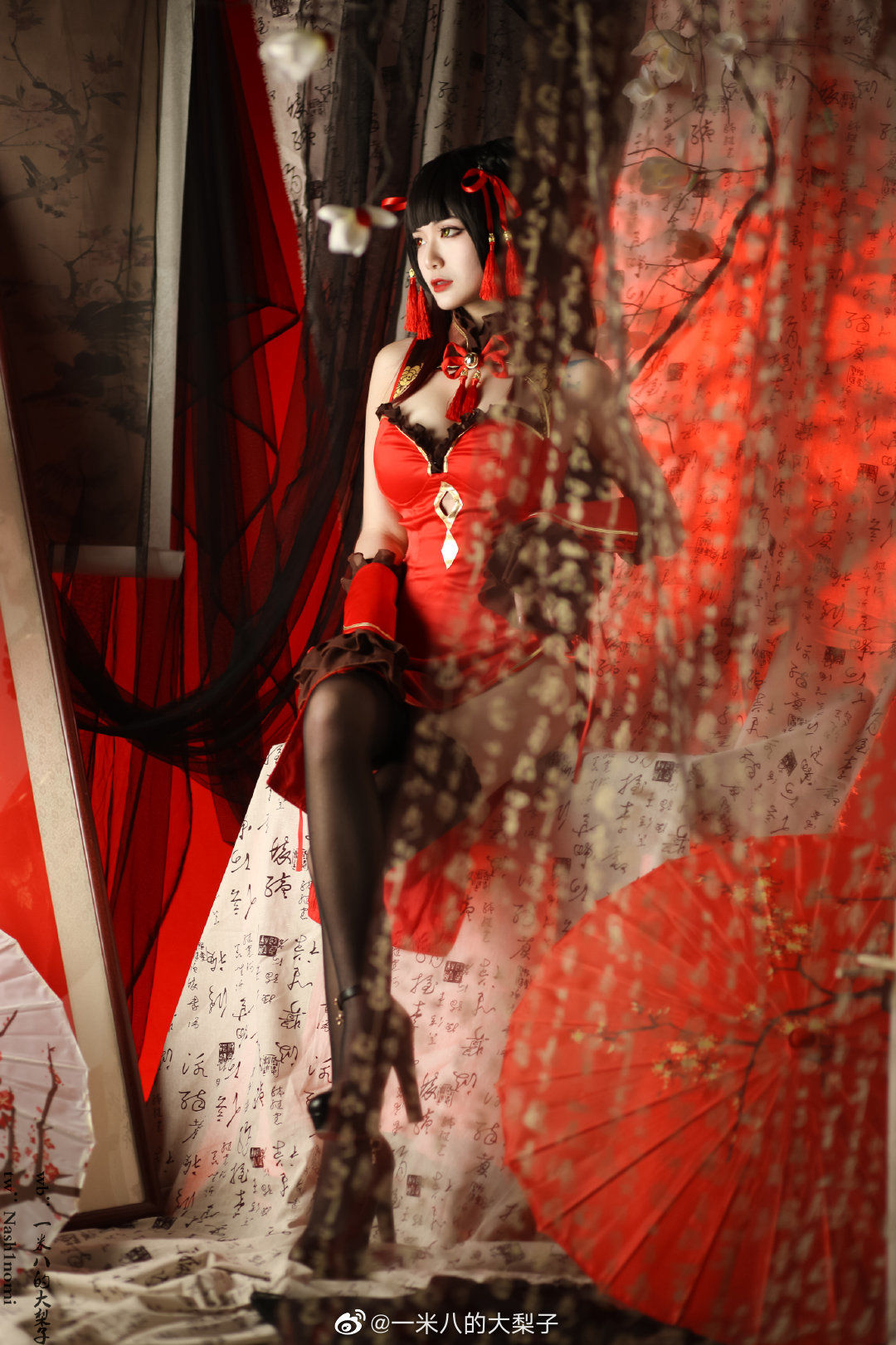 一米八的大梨子 – 时崎狂三新春旗袍 [12P]