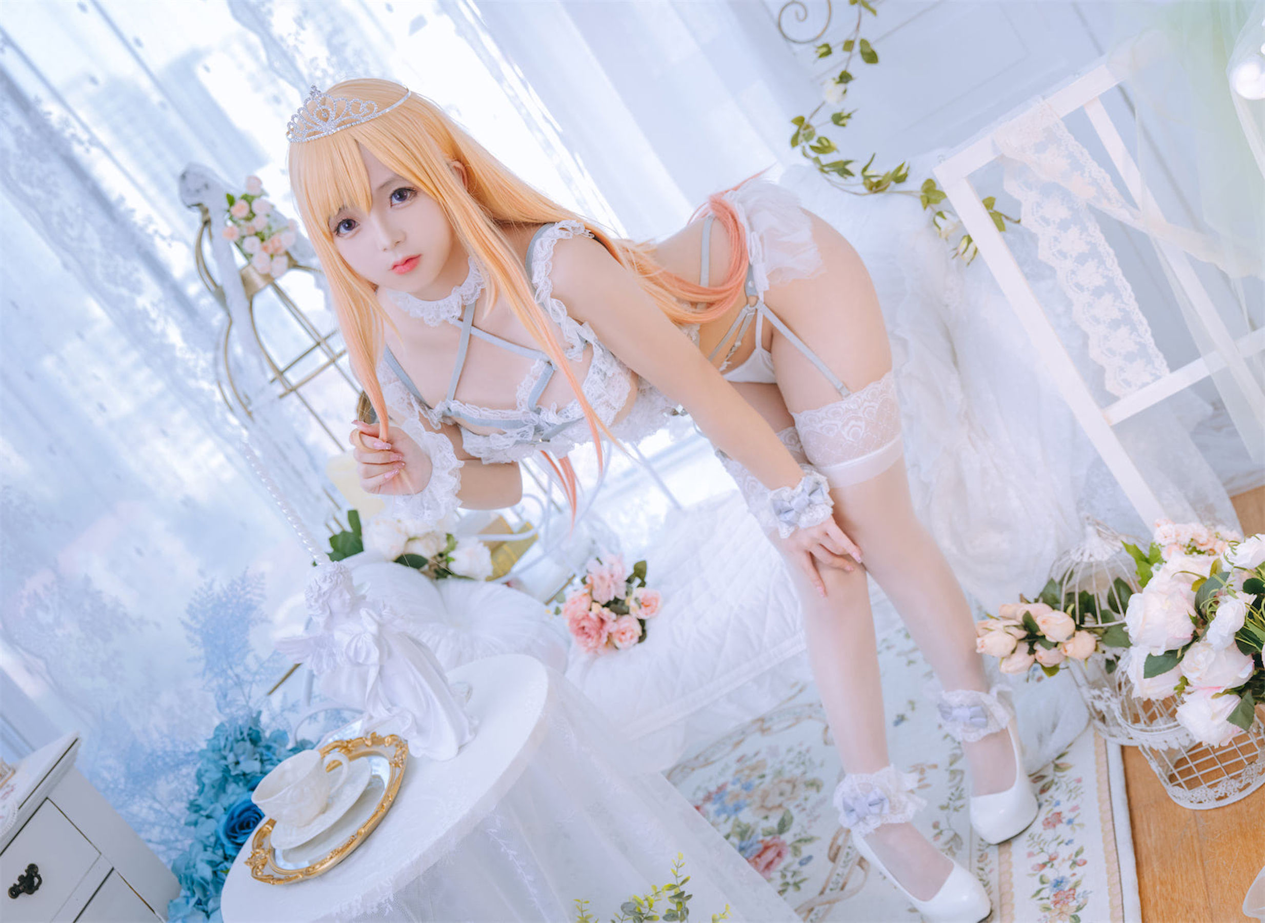 Cosplay日奈娇 – 喜多川海梦 花嫁 [71P]