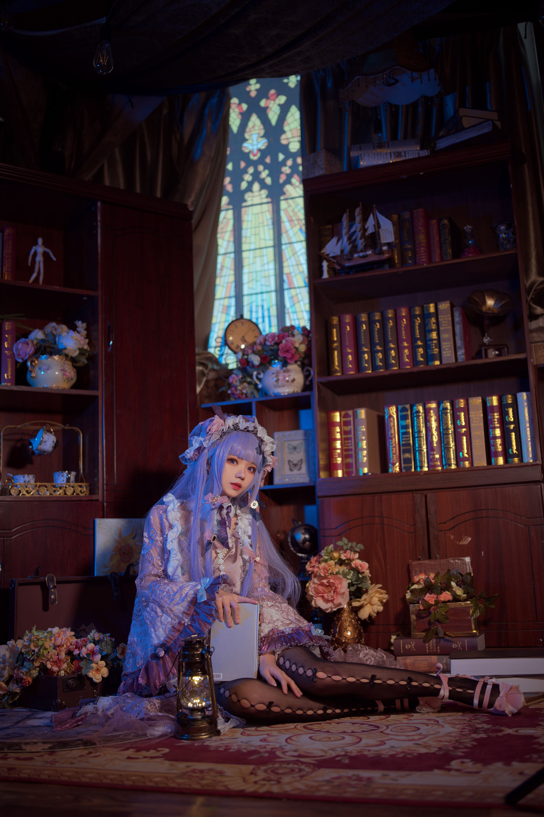 花柒Hana – 帕秋莉睡衣 [13P]