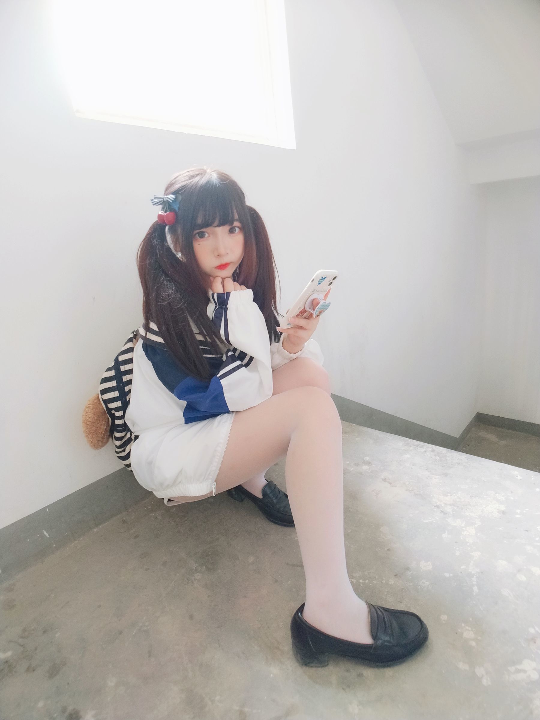 二次元美女古川kagura – 白丝体操运动服 [43P]