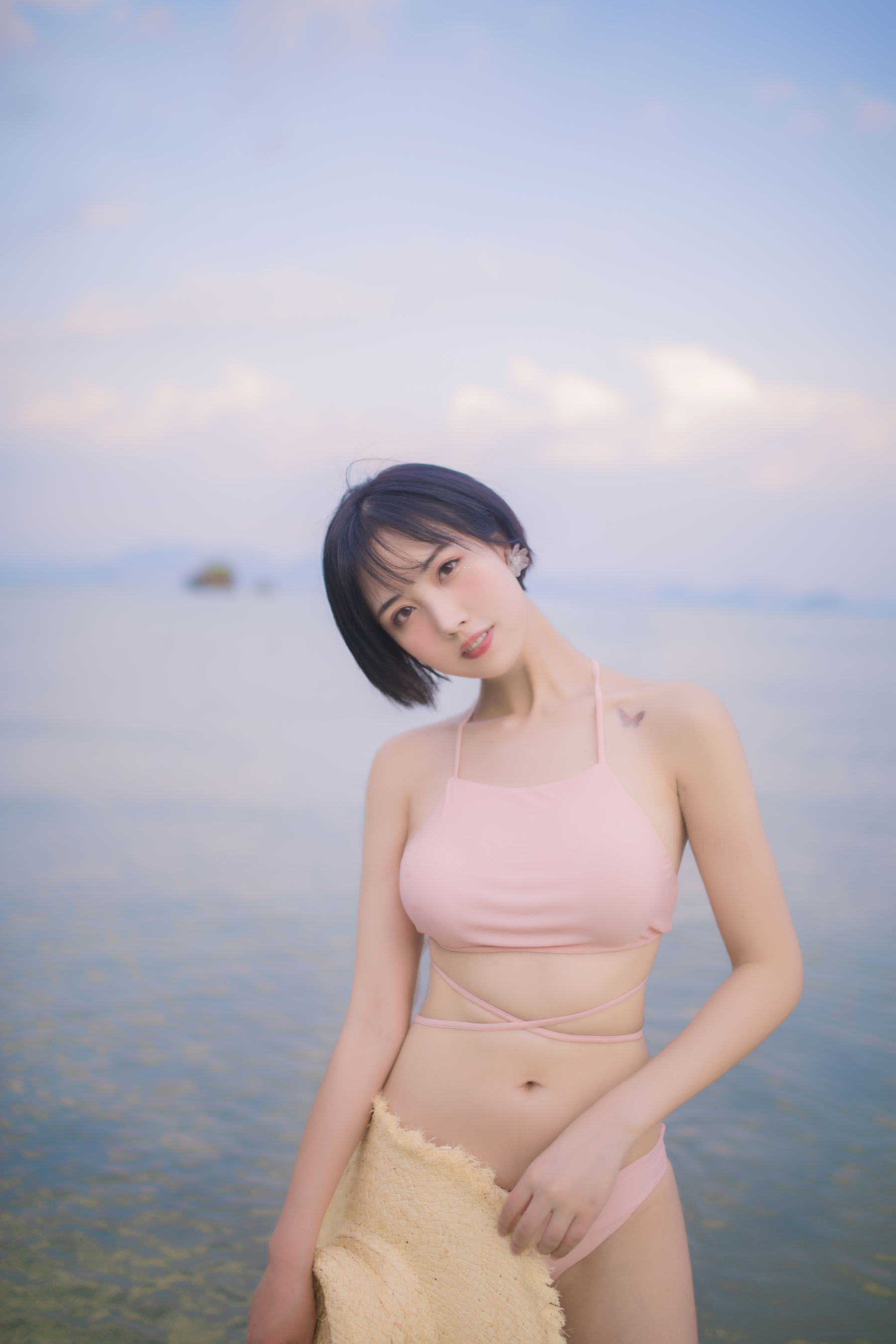 次元少女念雪ww – 粉色泳衣 [30P]