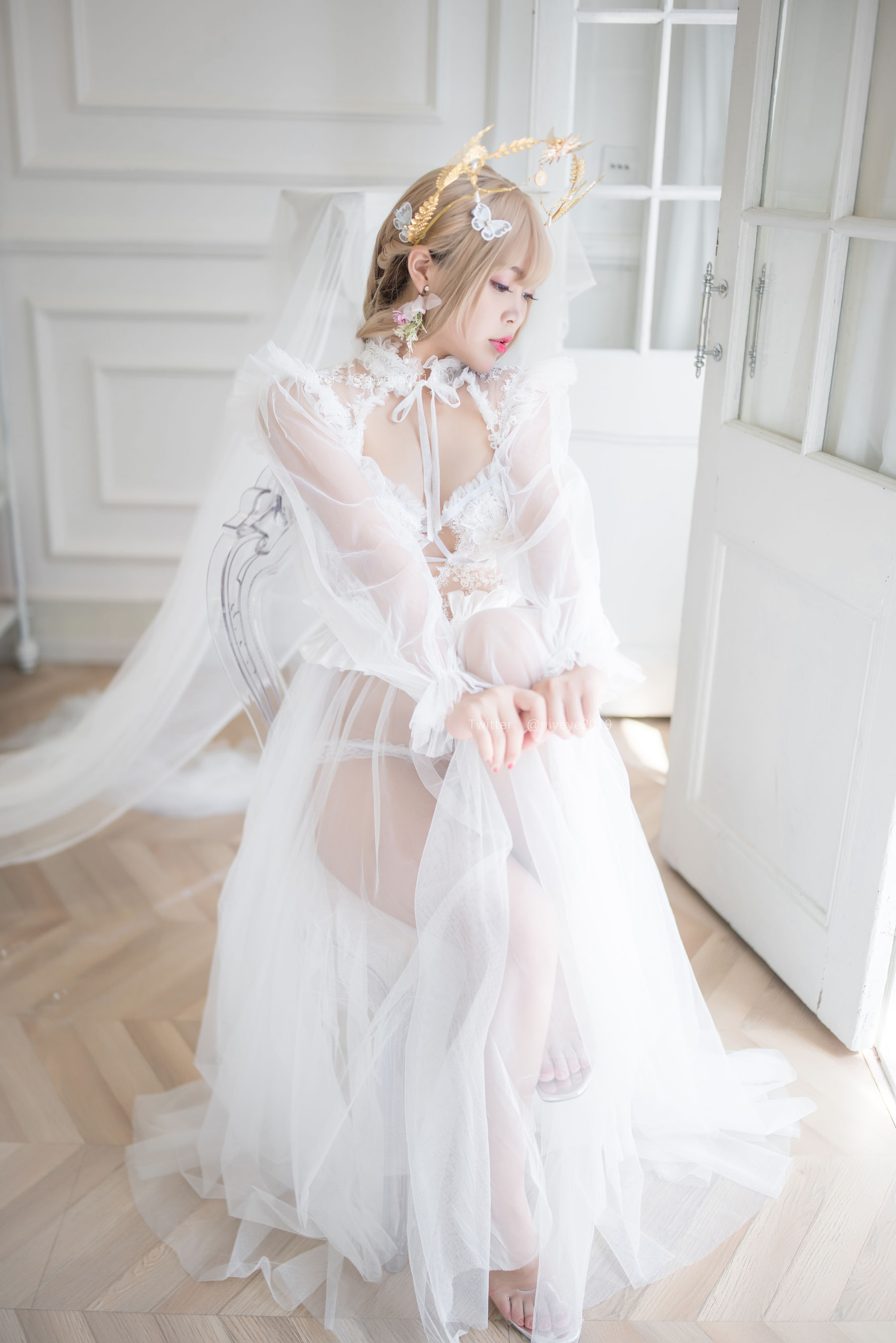 萌系小姐姐-白烨- – 珍珠花嫁 [66P]