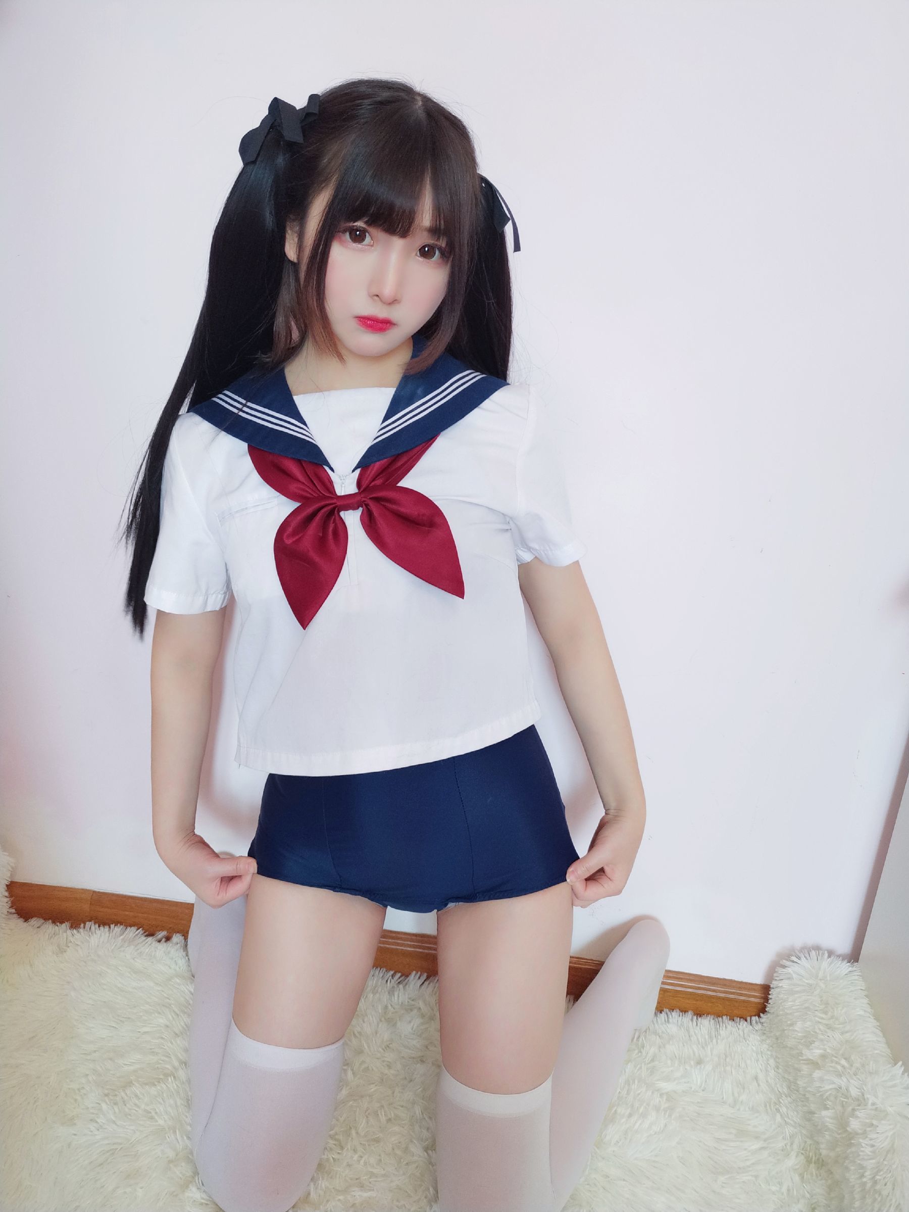 二次元美女古川kagura 水手服死库水 [16P]