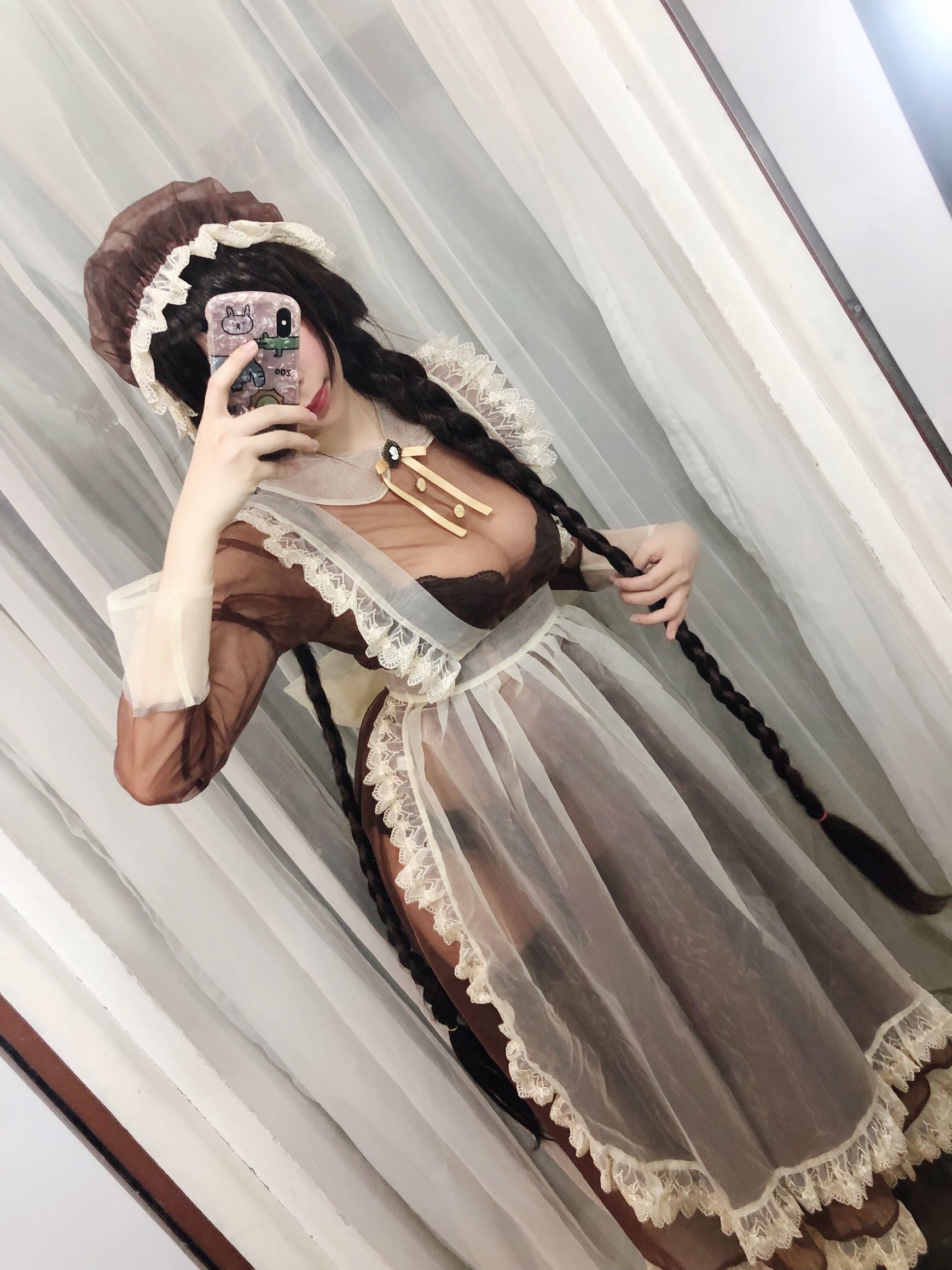 二次元巨乳美女鹿野希 透明女仆 [97P]