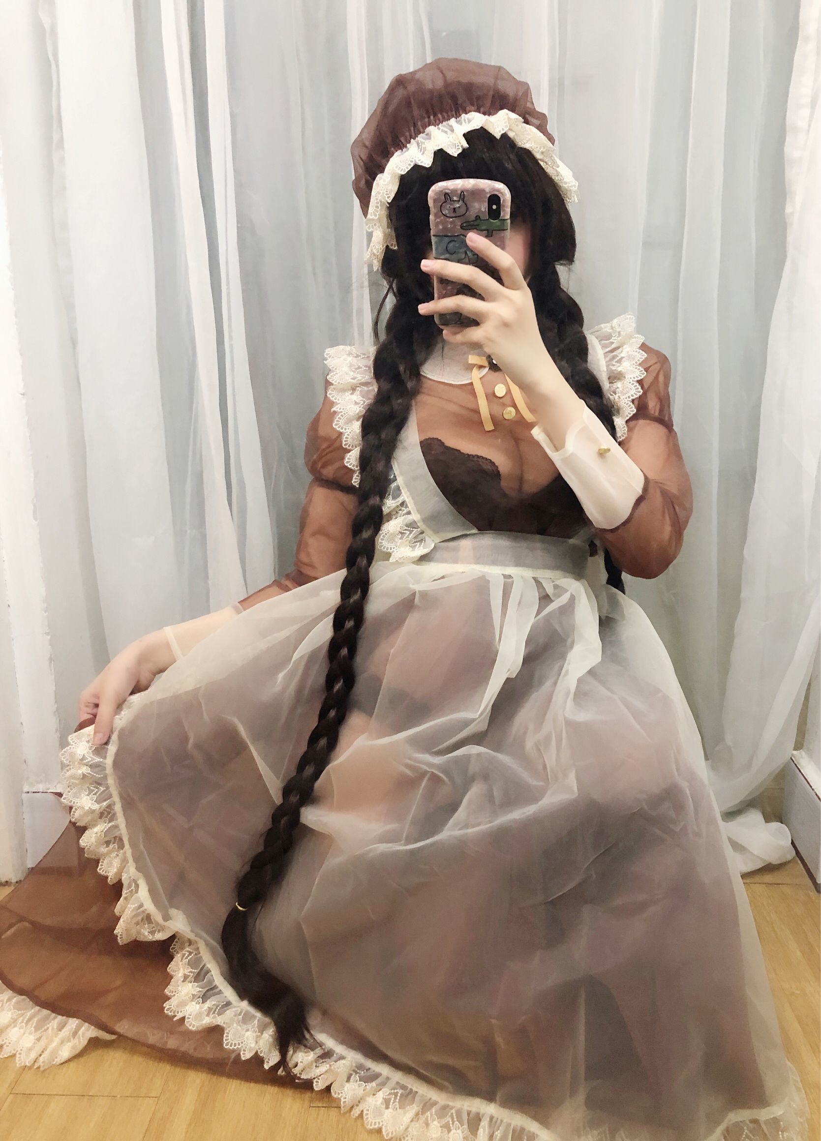 二次元巨乳美女鹿野希 透明女仆 [97P]