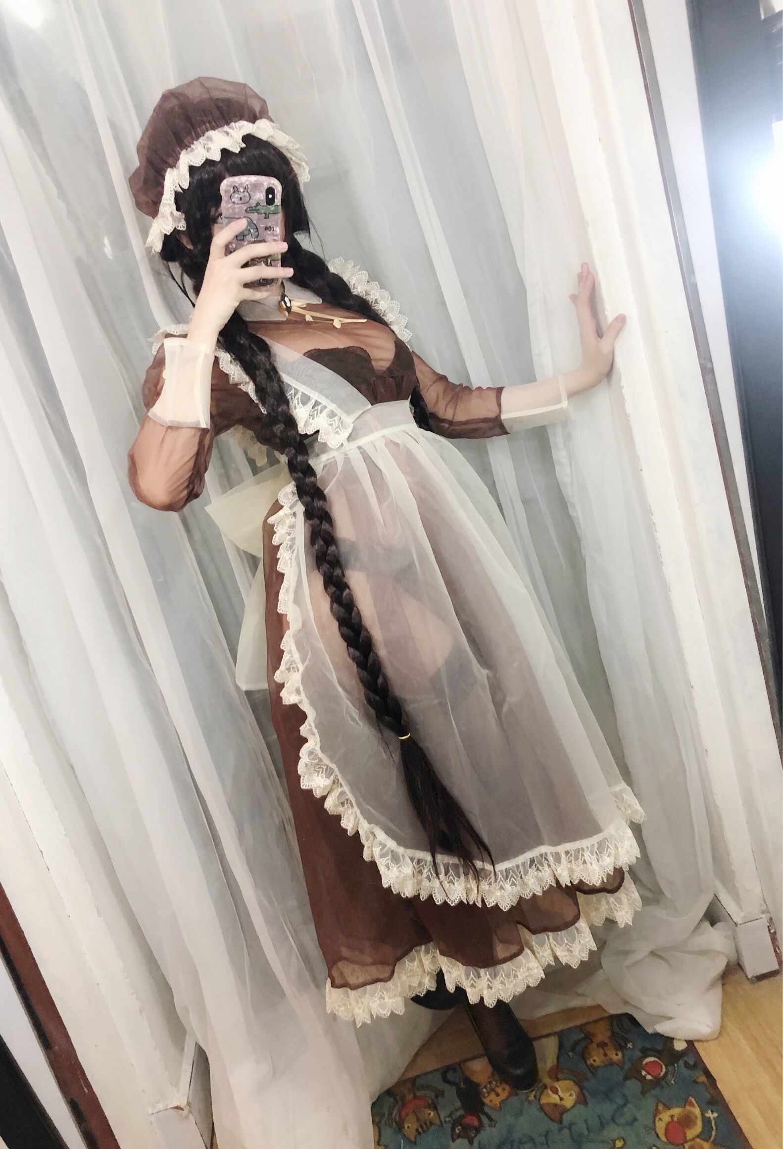 二次元巨乳美女鹿野希 透明女仆 [97P]