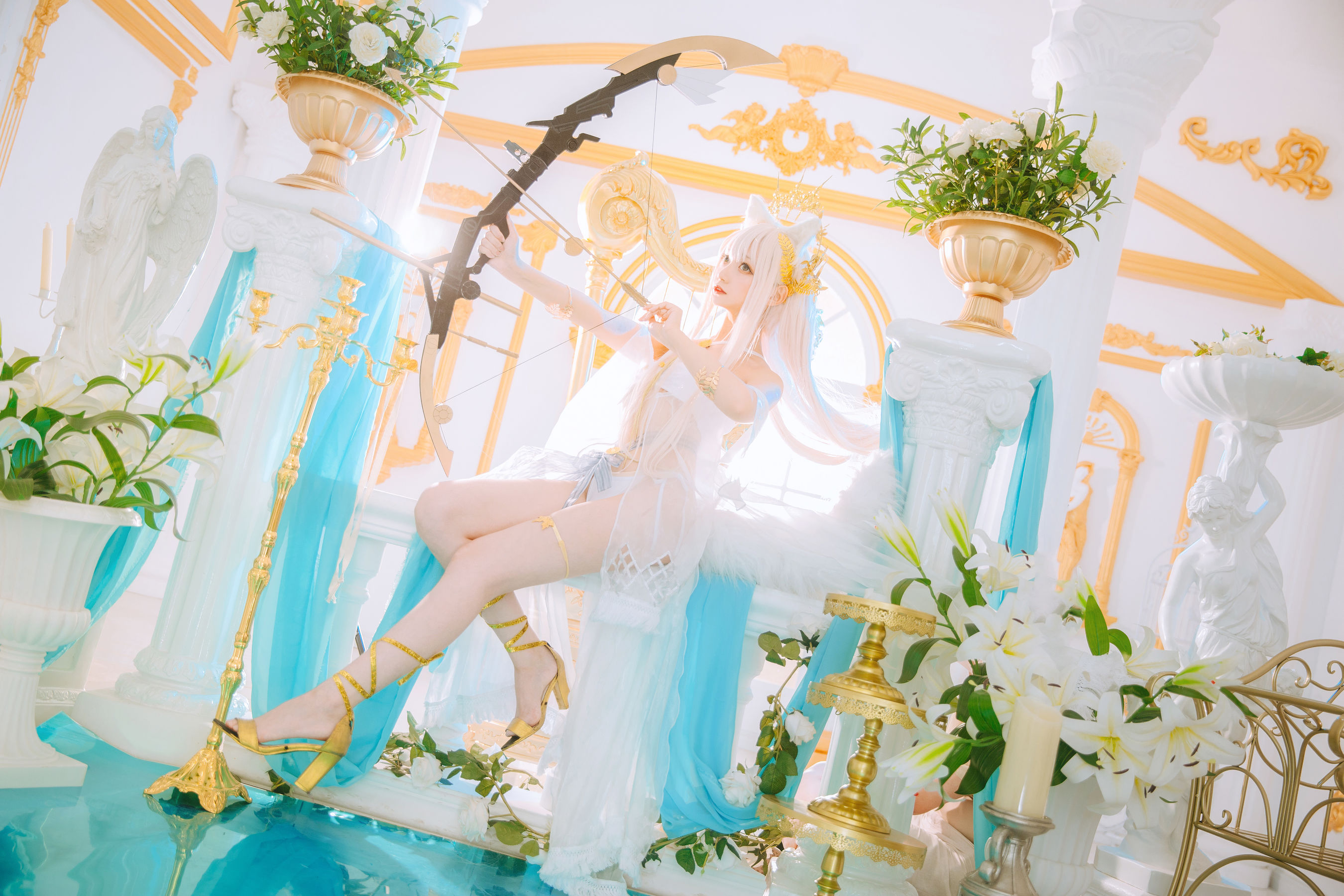 小野寺地瓜 – 白金泳装 [22P]