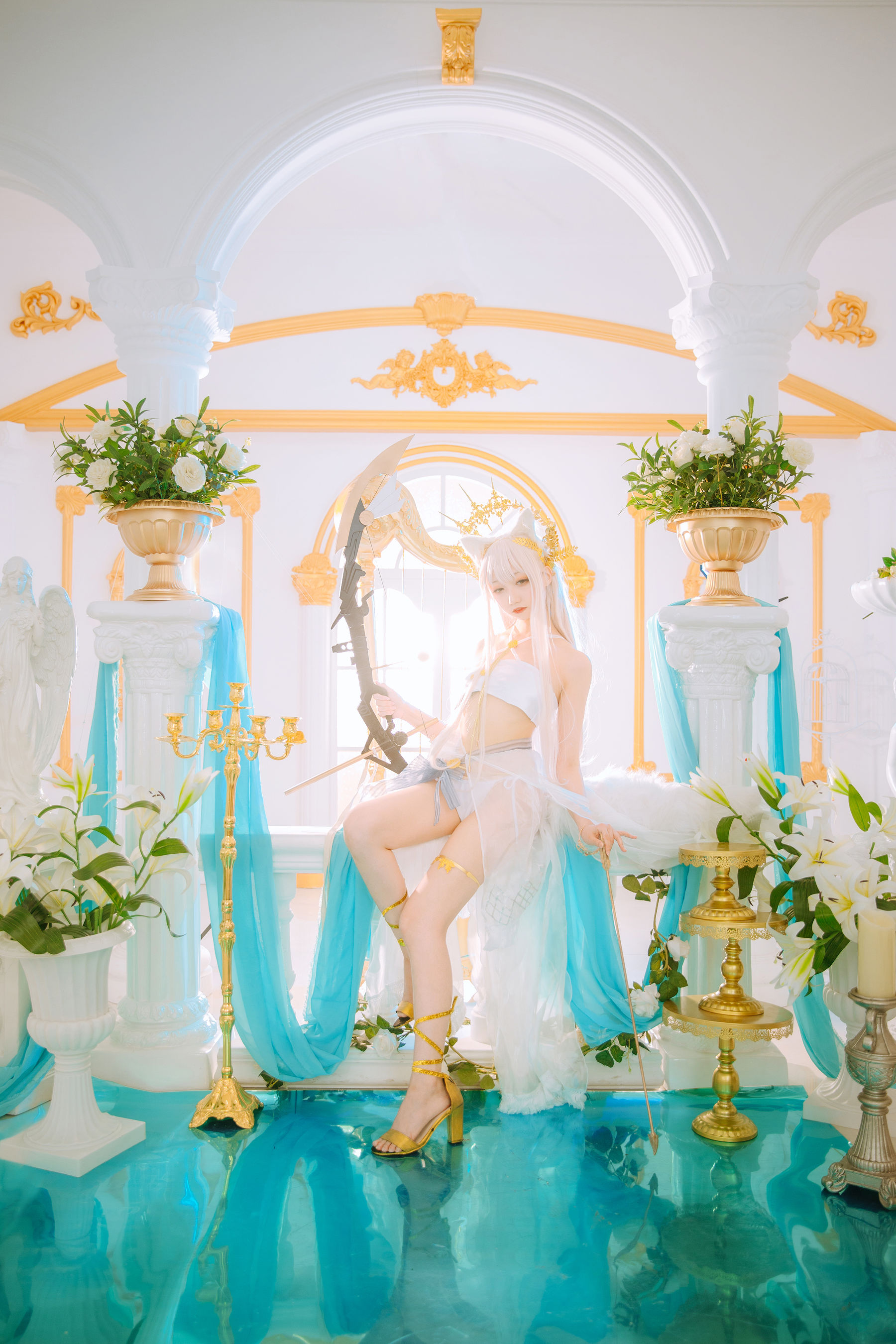 小野寺地瓜 – 白金泳装 [22P]