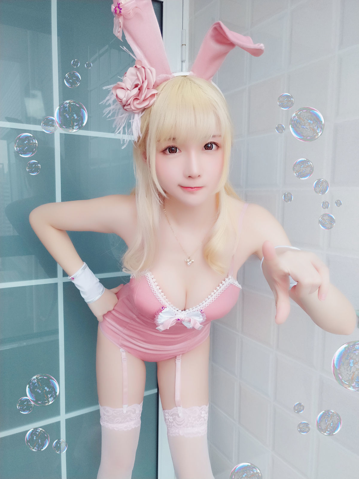 [萝莉COS] 星之迟迟 VOL.01 粉红泡泡包 [56P]