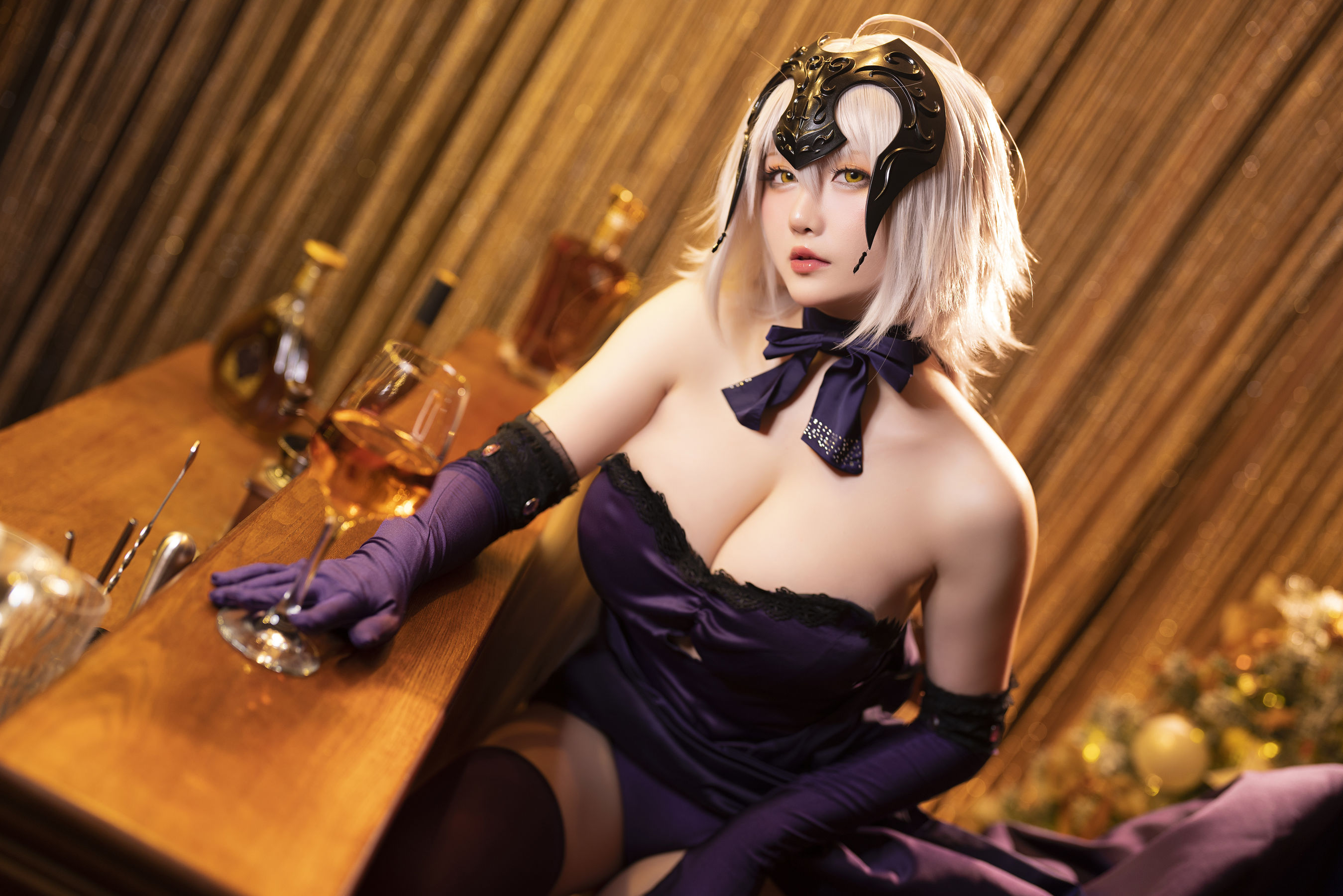 Coser小姐姐星之迟迟 – 圣诞节 黑贞 [41P]