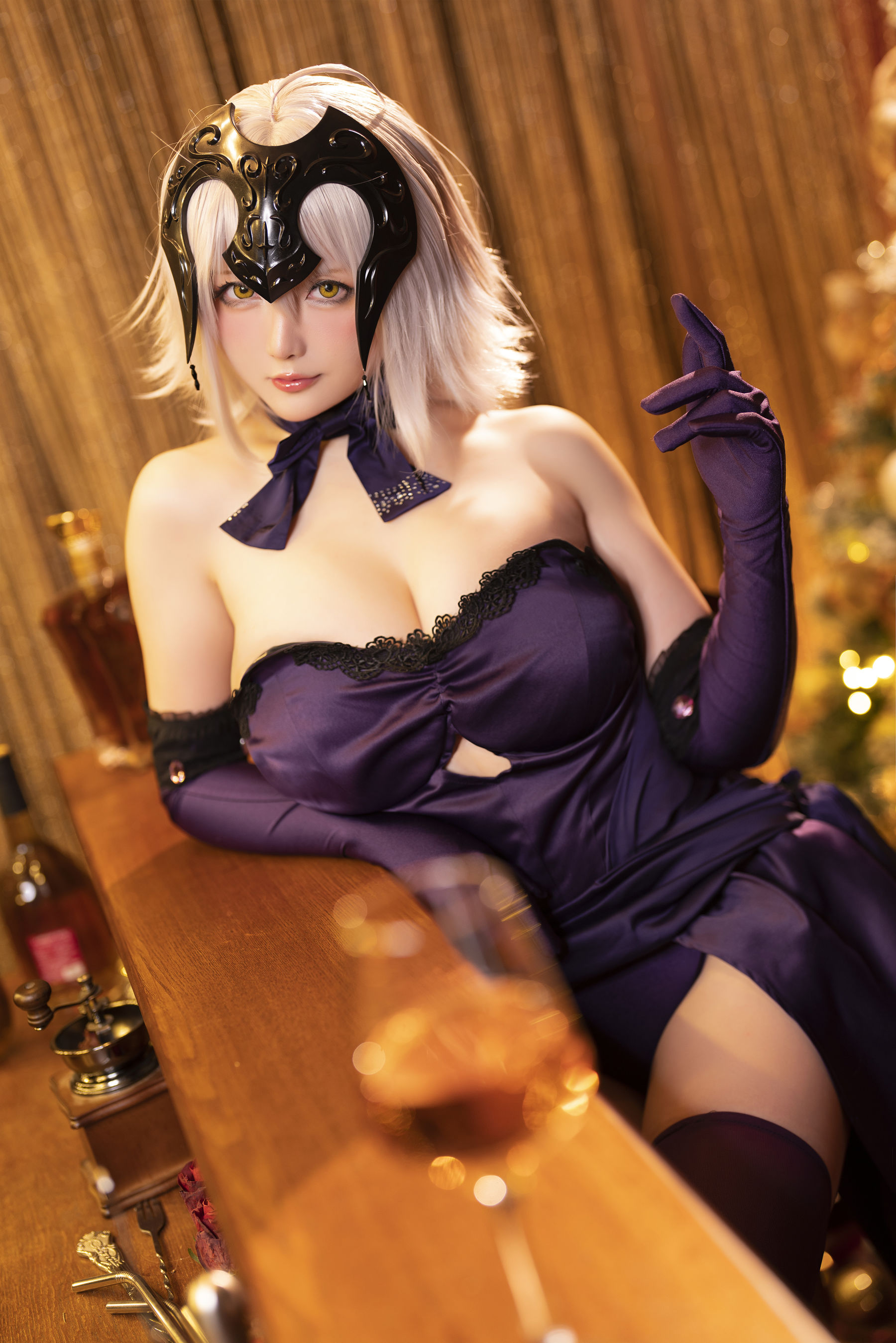 Coser小姐姐星之迟迟 – 圣诞节 黑贞 [41P]