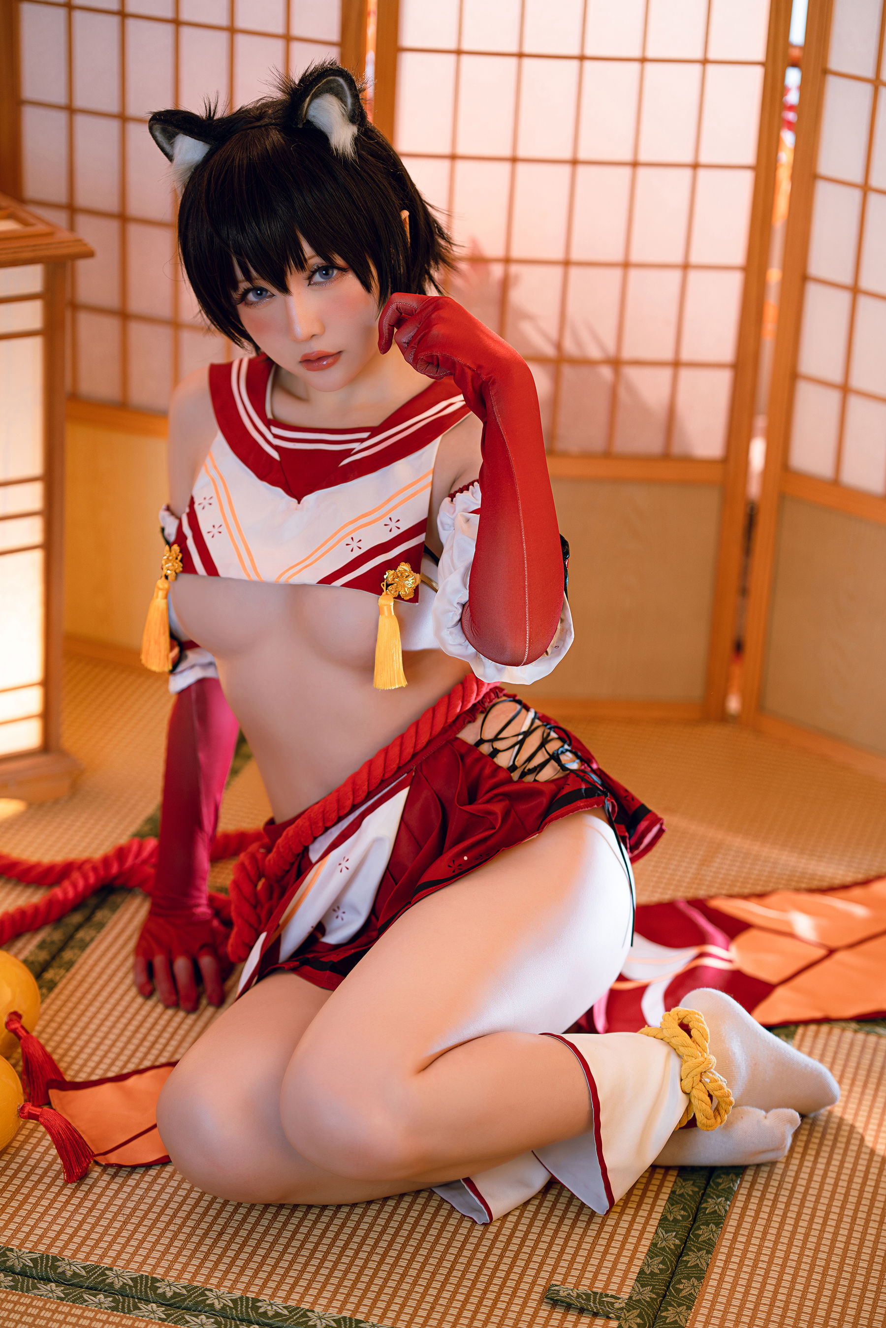 Coser小姐姐星之迟迟 – 春日椿 [35P]