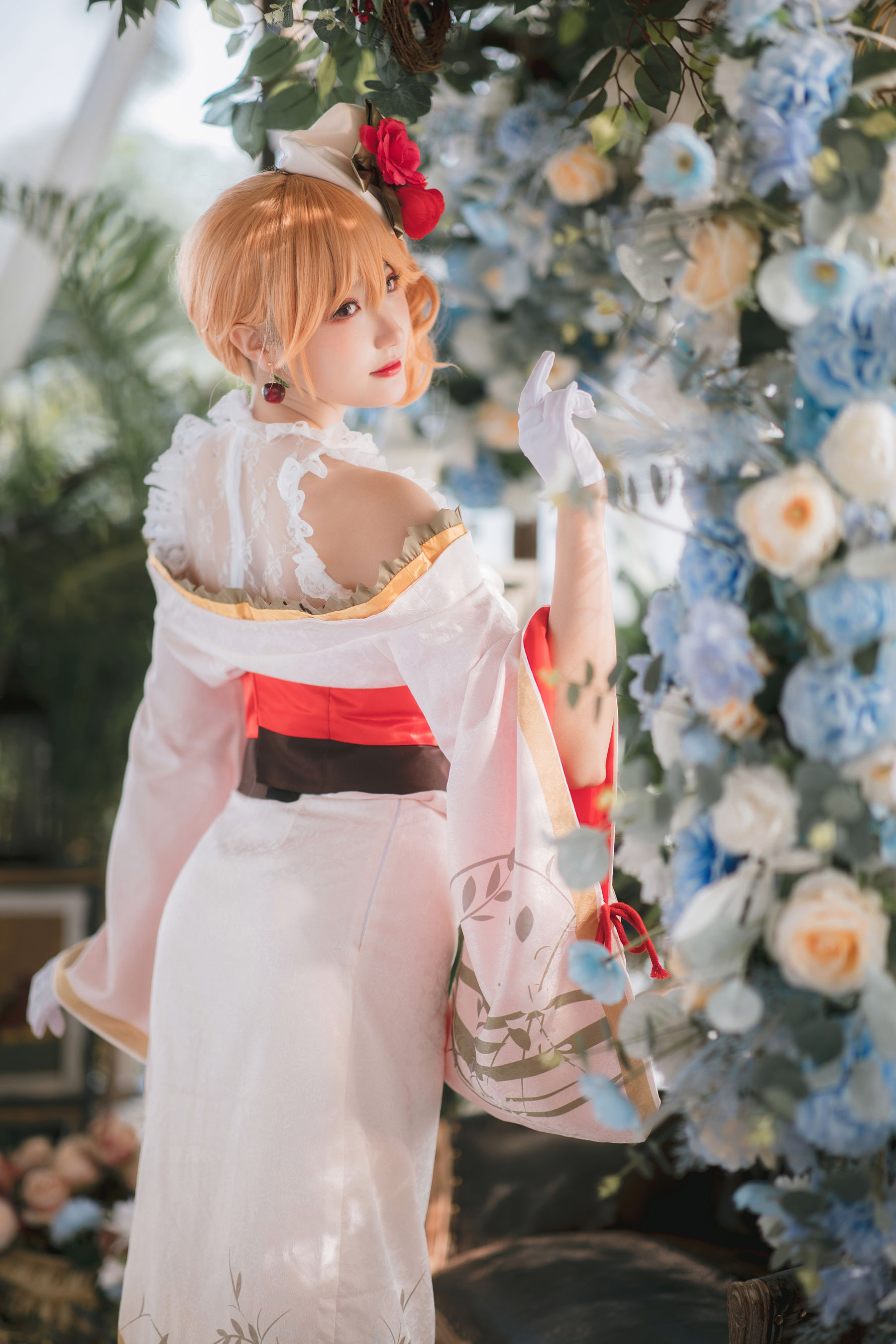 Coser瓜希酱福利 – 碧蓝航线 黎塞留和服 [22P]