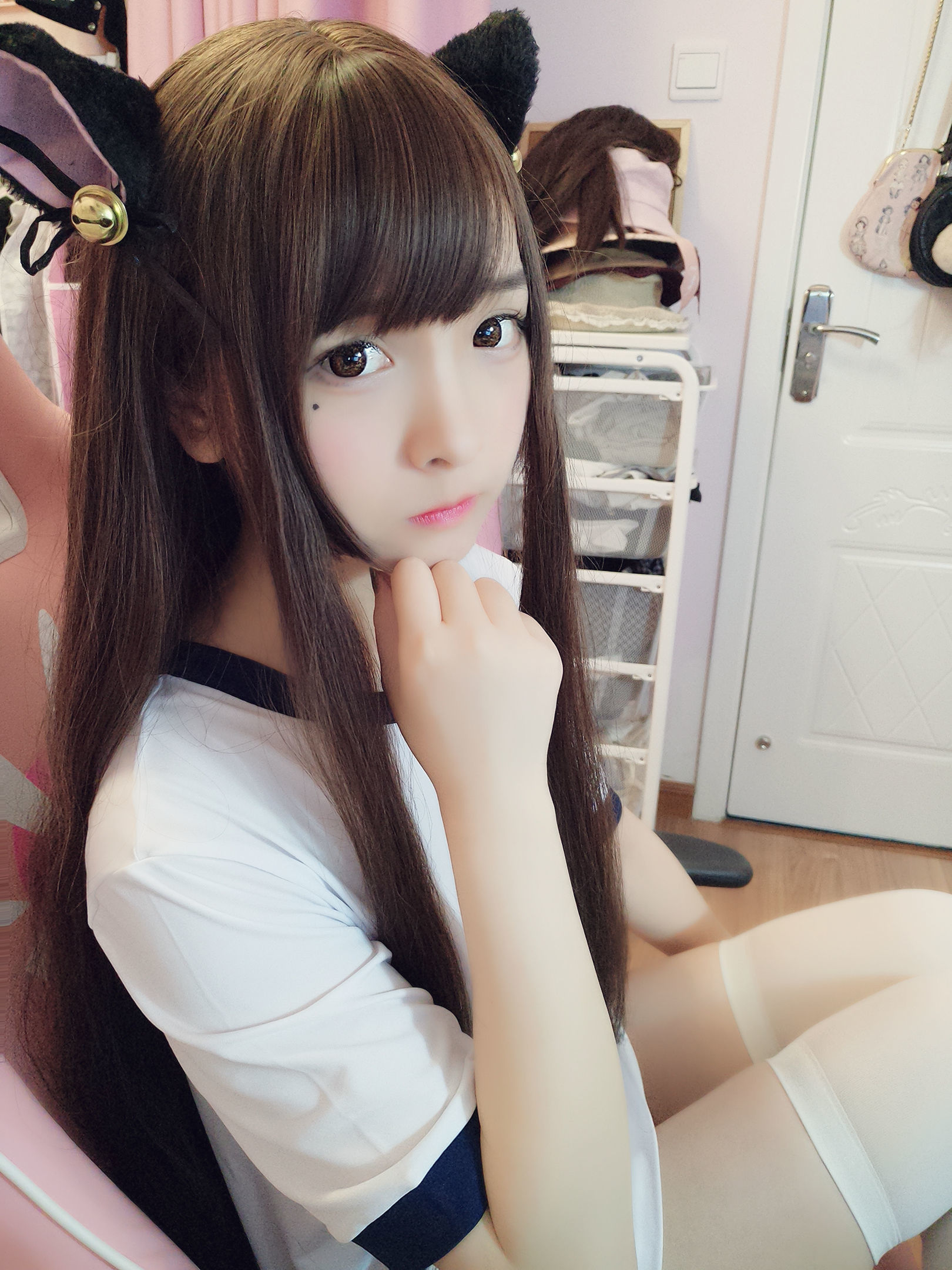 二次元美女古川kagura – 猫耳体操 [11P]